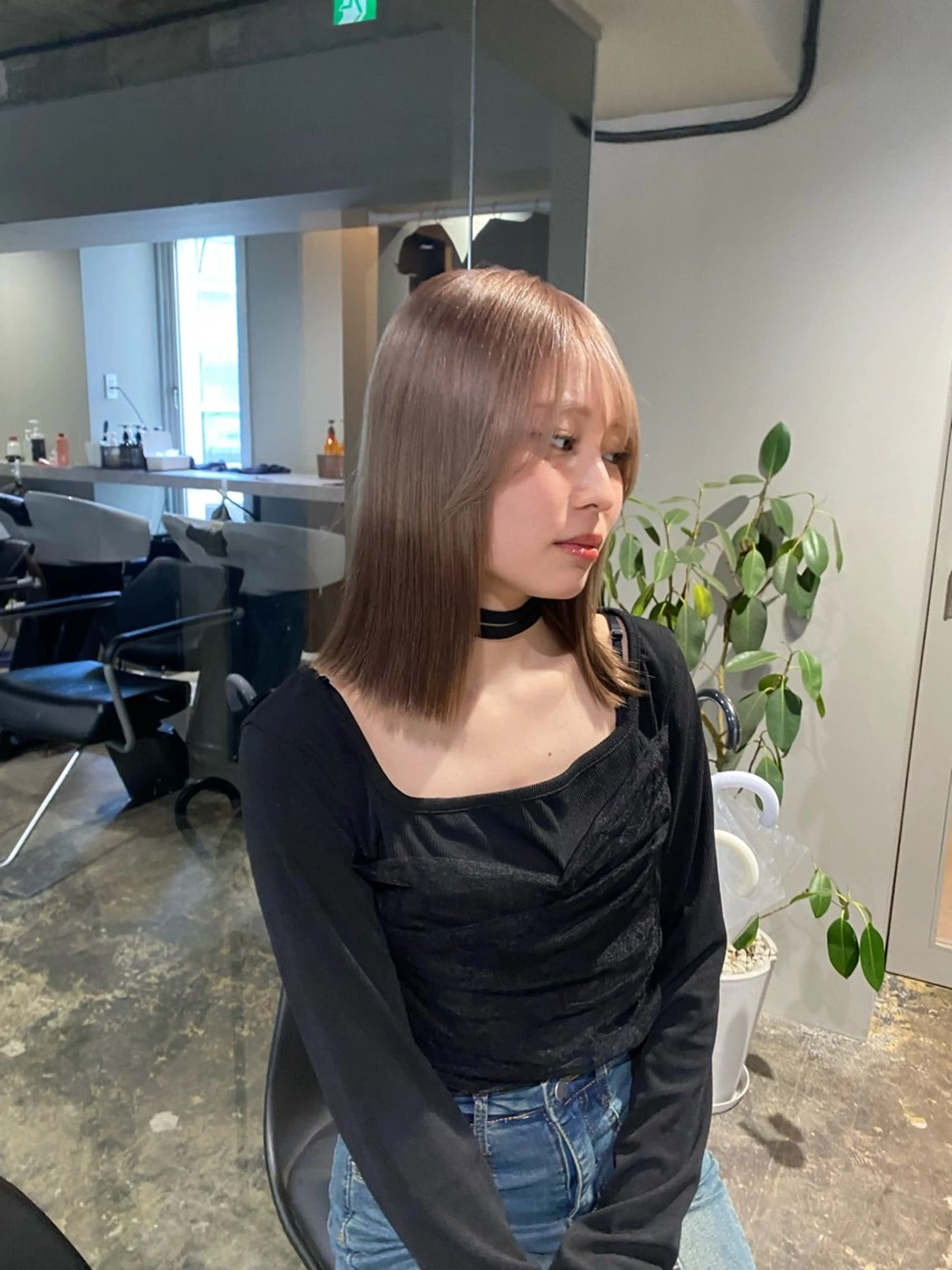 セミロング ハイトーンカラー レイヤー/ juriのヘアスタイル