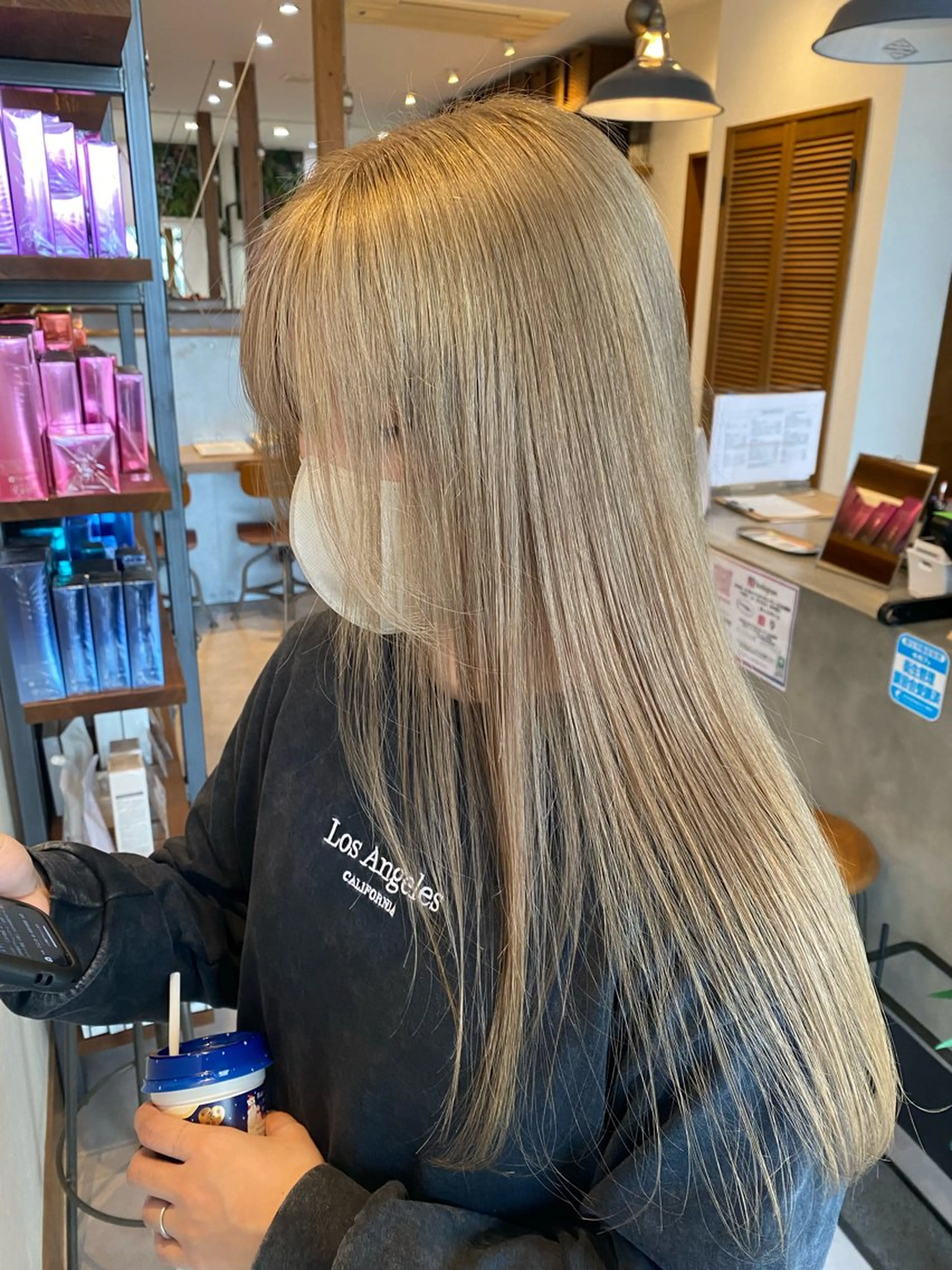 ロング カット ヘアカラー 希優🌺ソムリエ /ブリーチ/カットのヘアスタイル