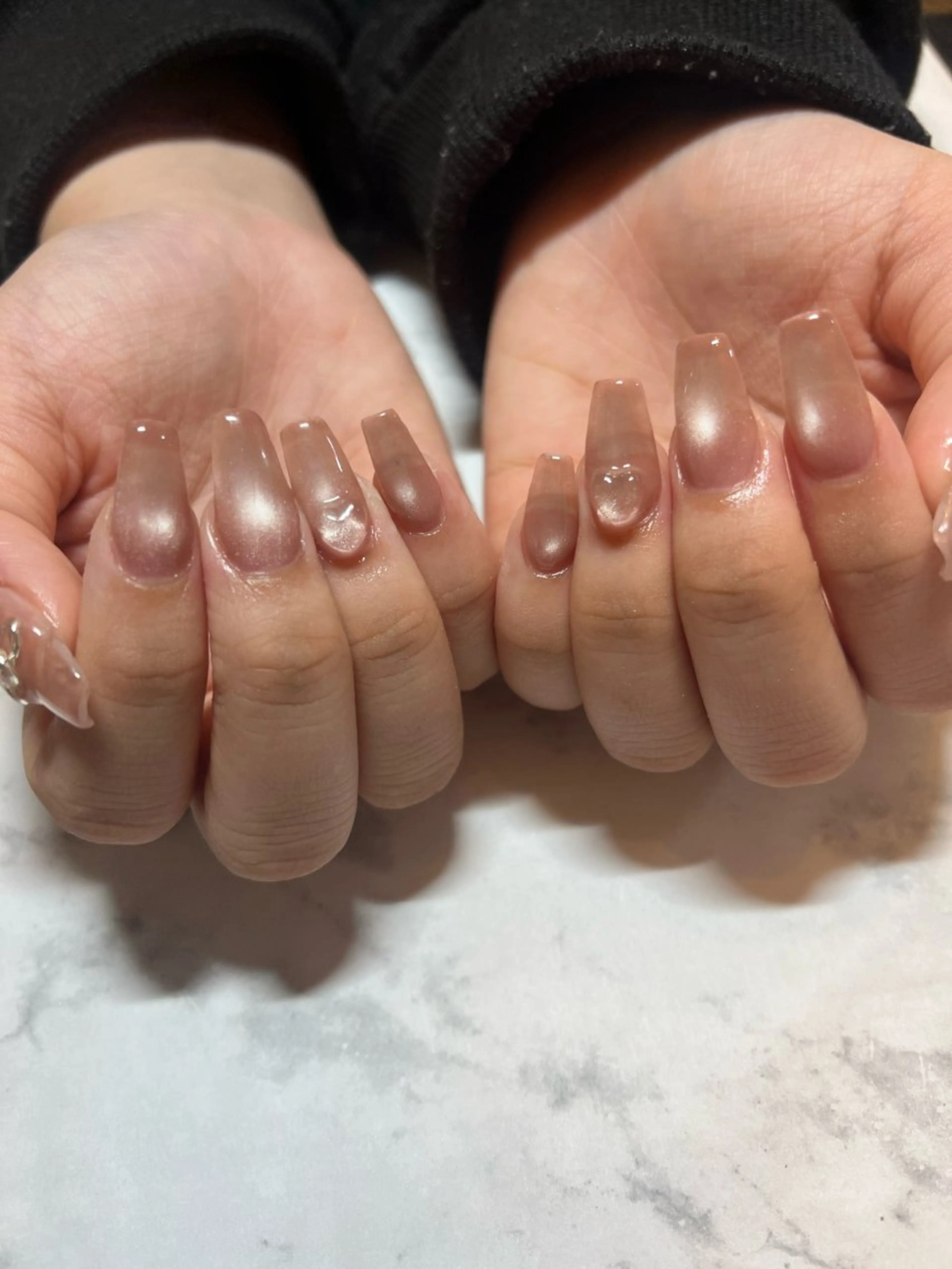 ネイル ワンカラーネイル スカルプネイル bijouuu nail竹内のネイルデザイン