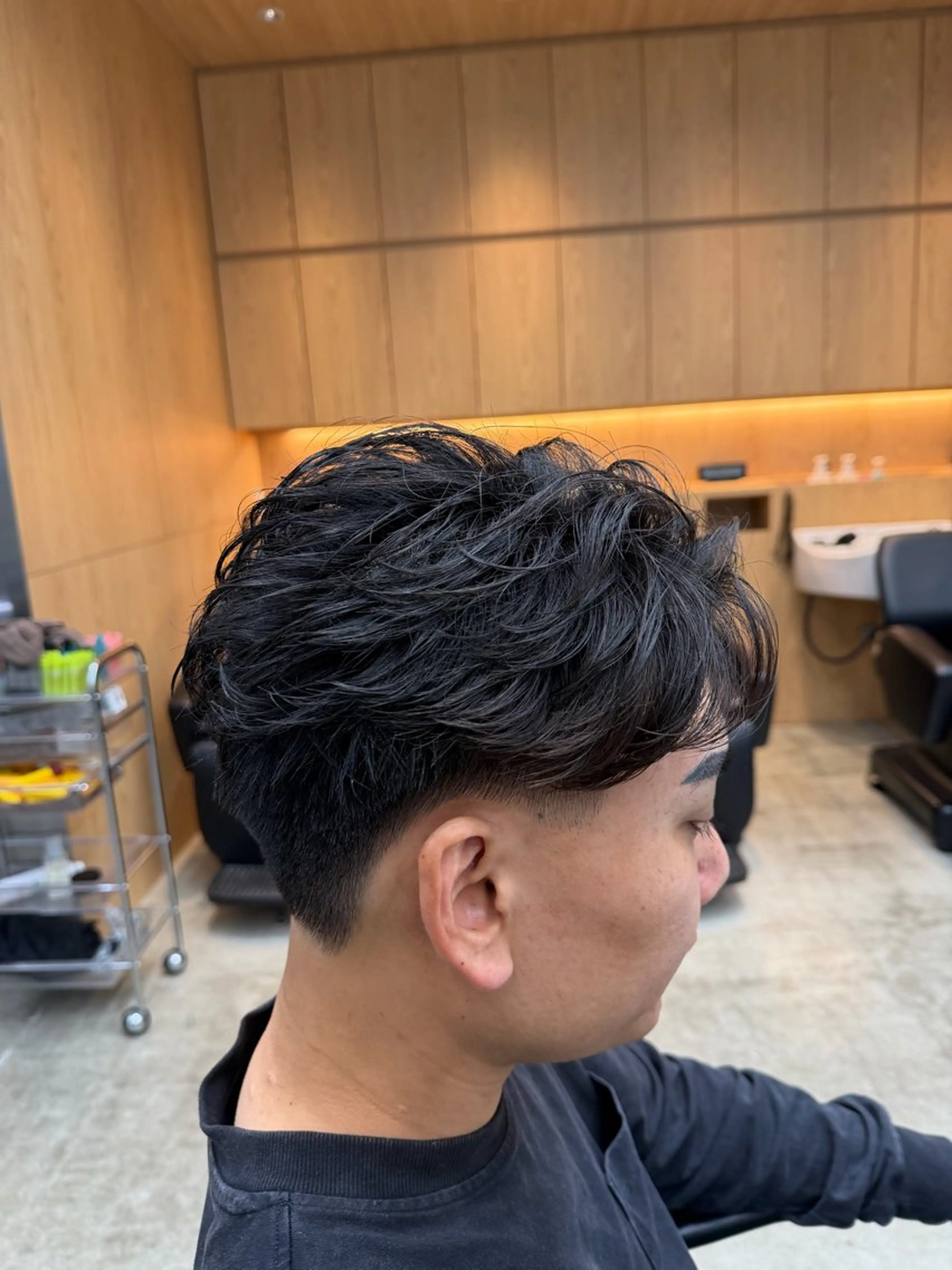 ショート パーマ メンズ カット パーマ fifth天神 パーマ特化/石橋航海のヘアスタイル