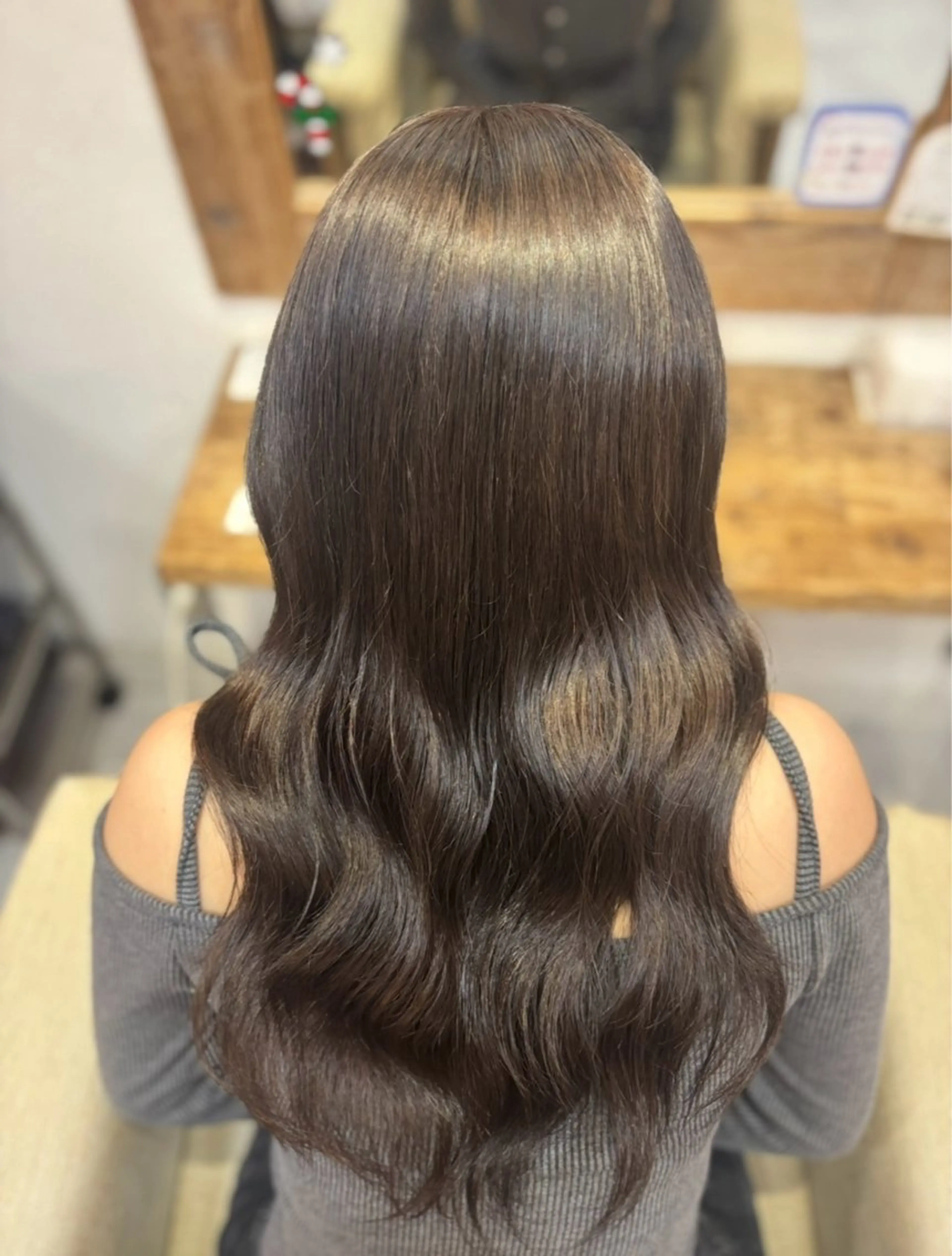 セミロング カラー ヘアカラー 草津美容室🪽 Coconeのヘアスタイル