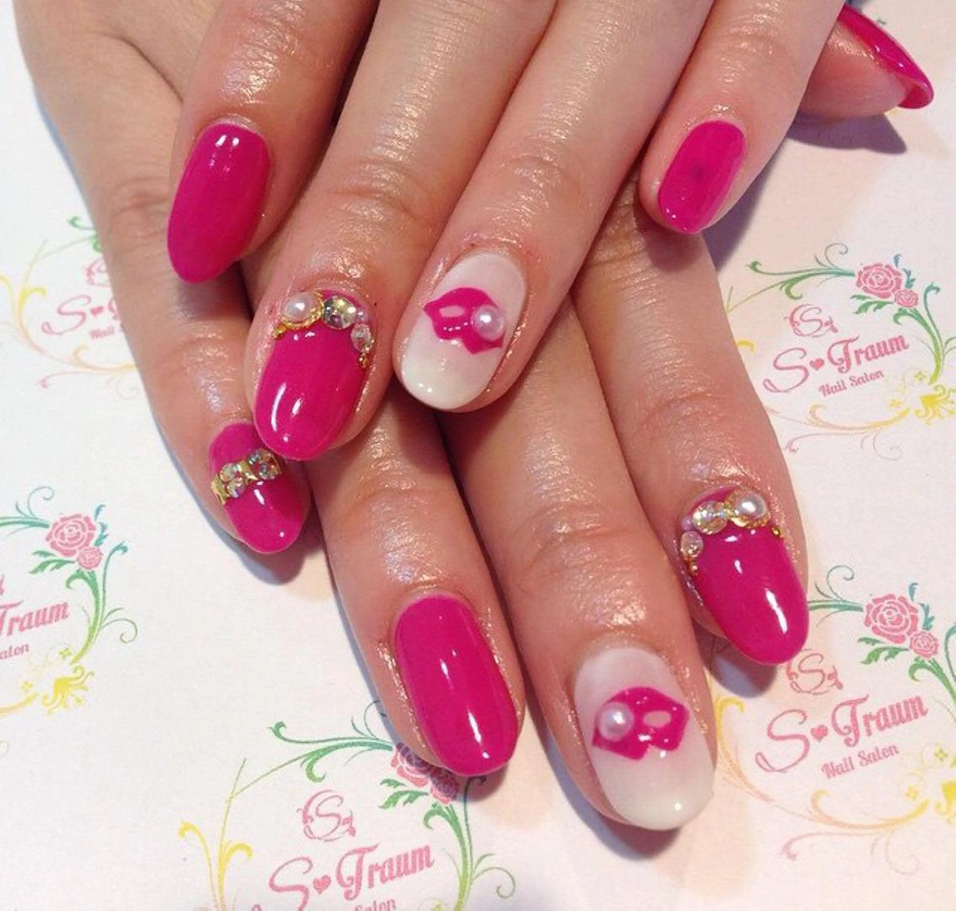 ネイル ピンク Nail Salon S-Traum所属・Nail Salon S-Traumのネイルデザイン