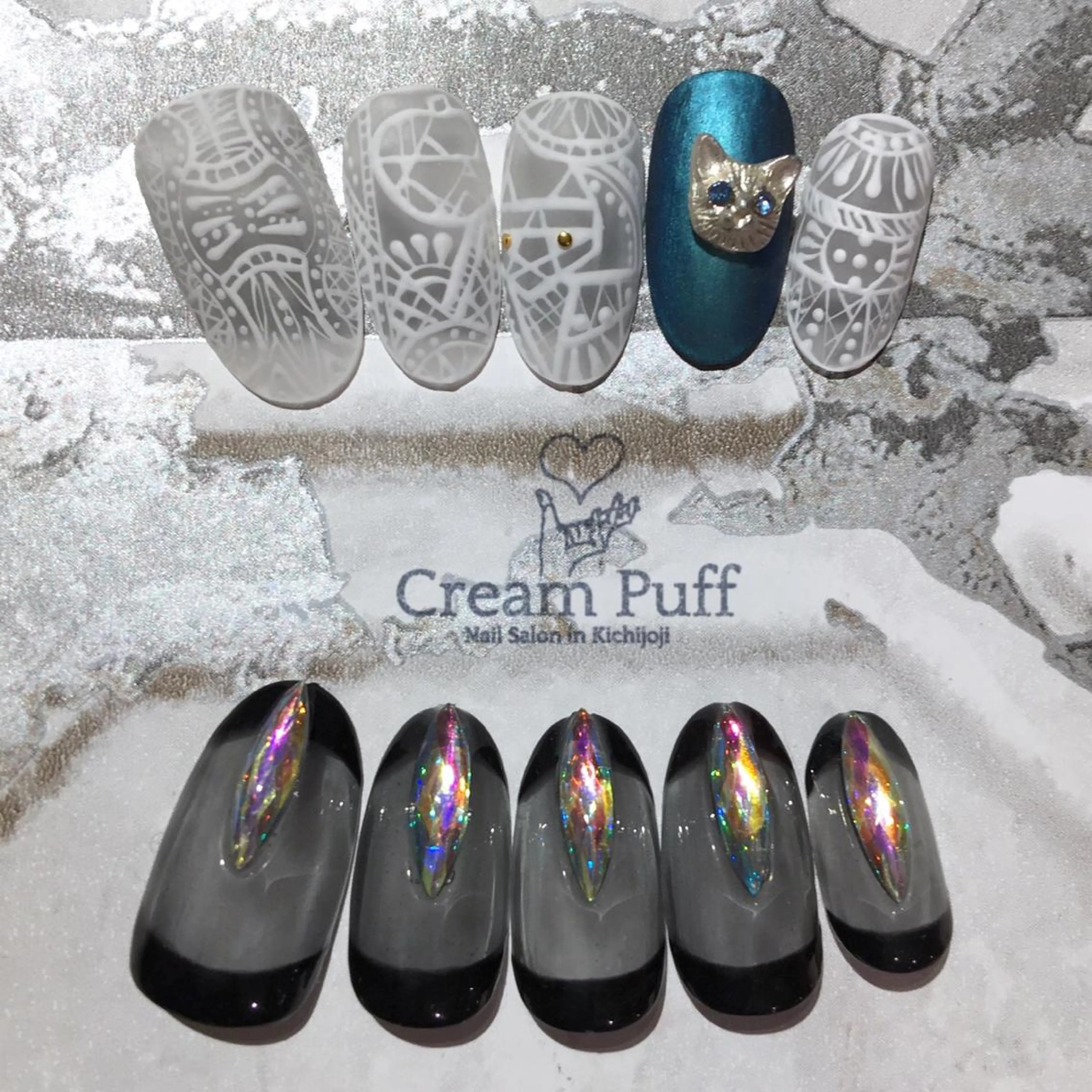 ネイル ハロウィン HAMANO MIKAのネイルデザイン