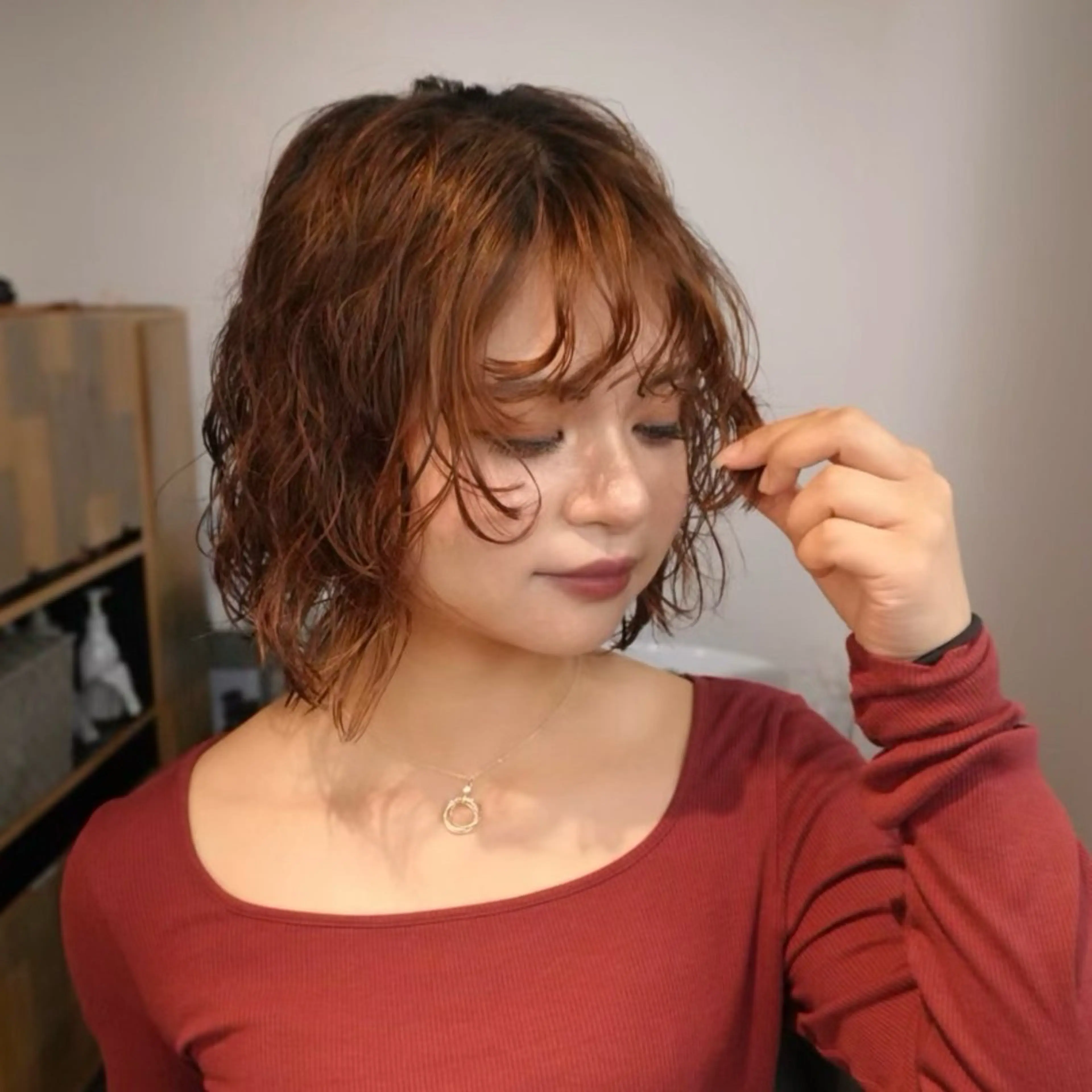 ショート パーマ カット パーマ レディースパーマ🍭 /大阪/福島駅/りなのヘアスタイル