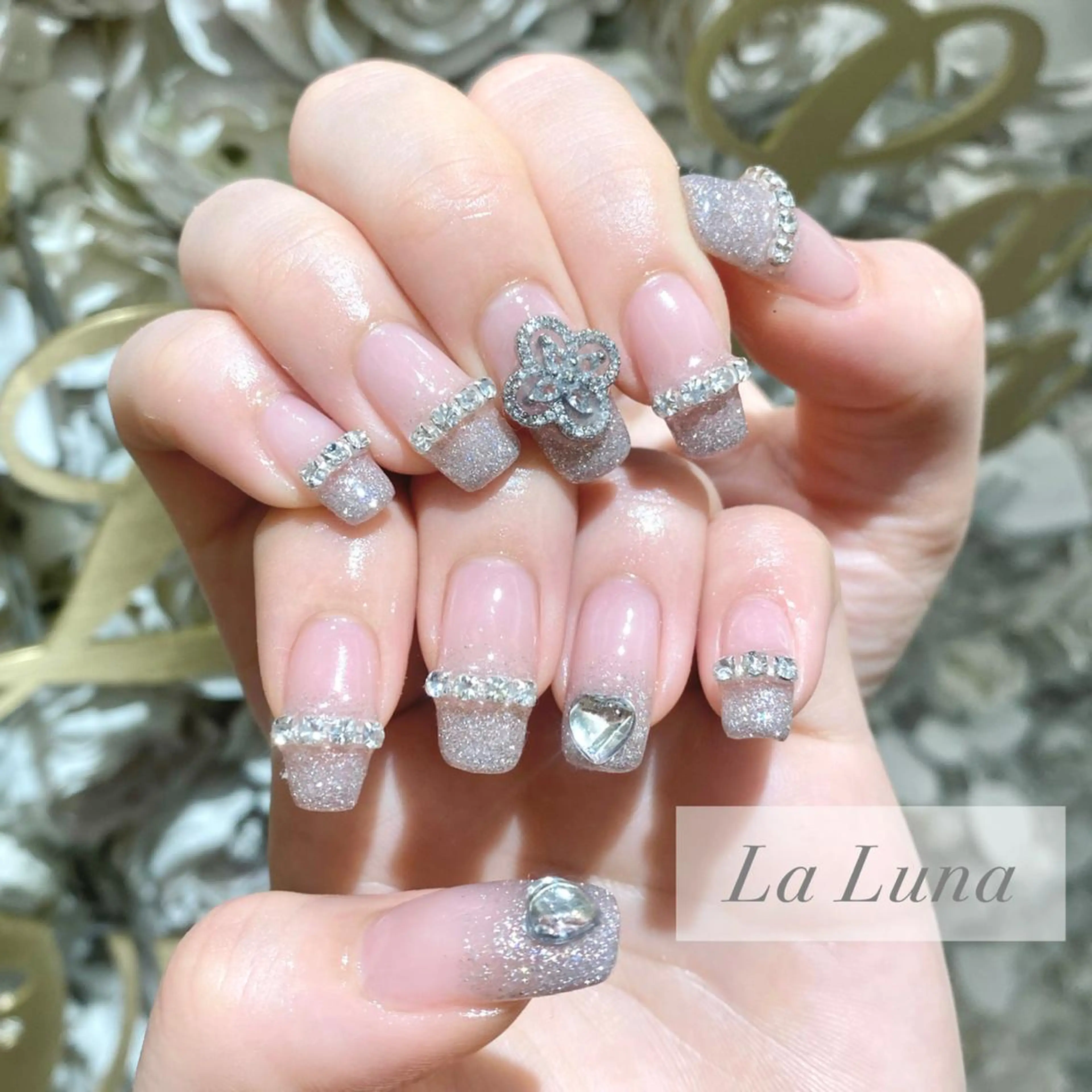 ネイル ハート ＬａＬｕｎａ🌙 Natsukiのネイルデザイン