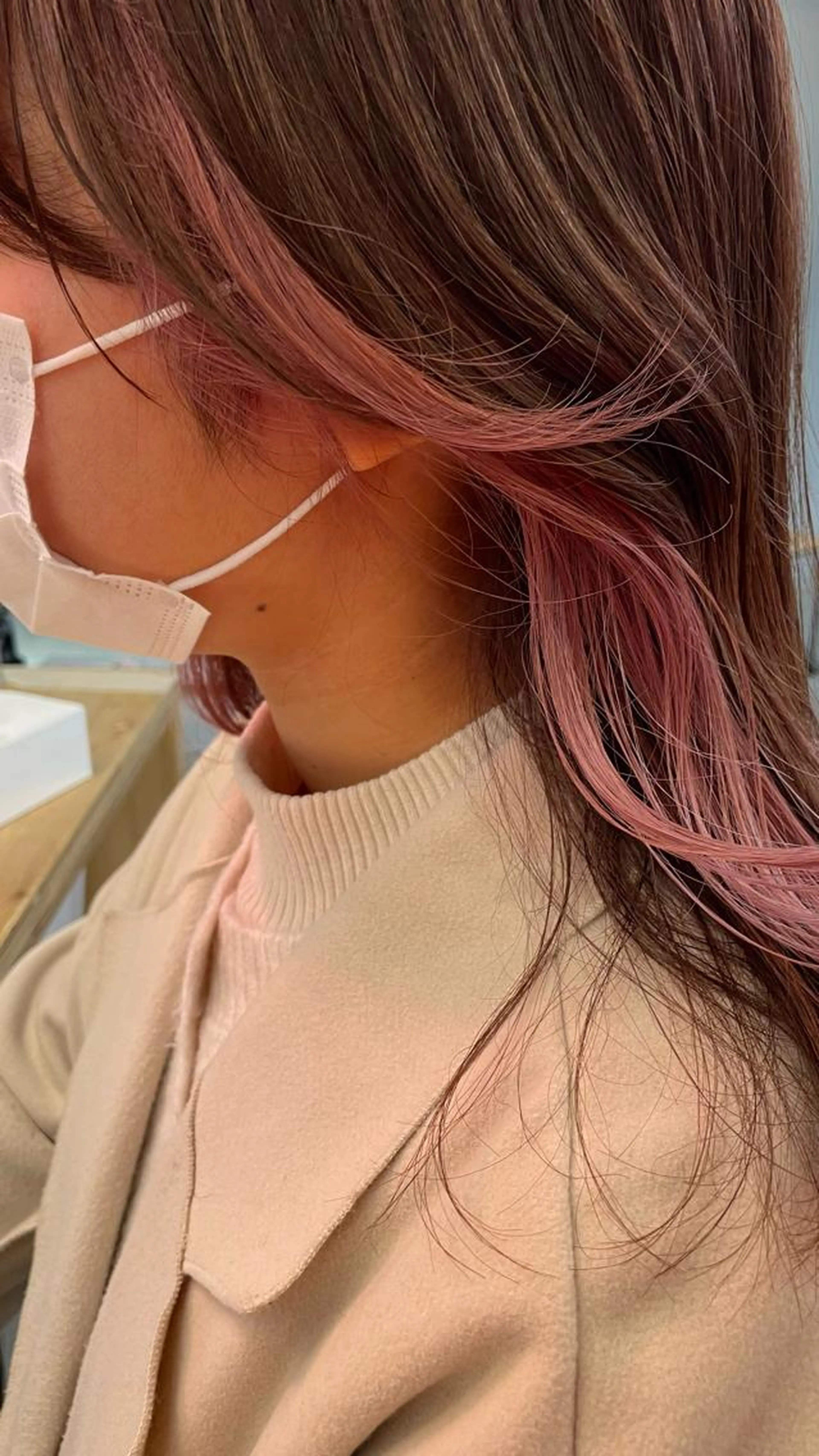 お洒落女子にオススメのインナーカラー🌷オラプレックス使用ケアブリーチの写真