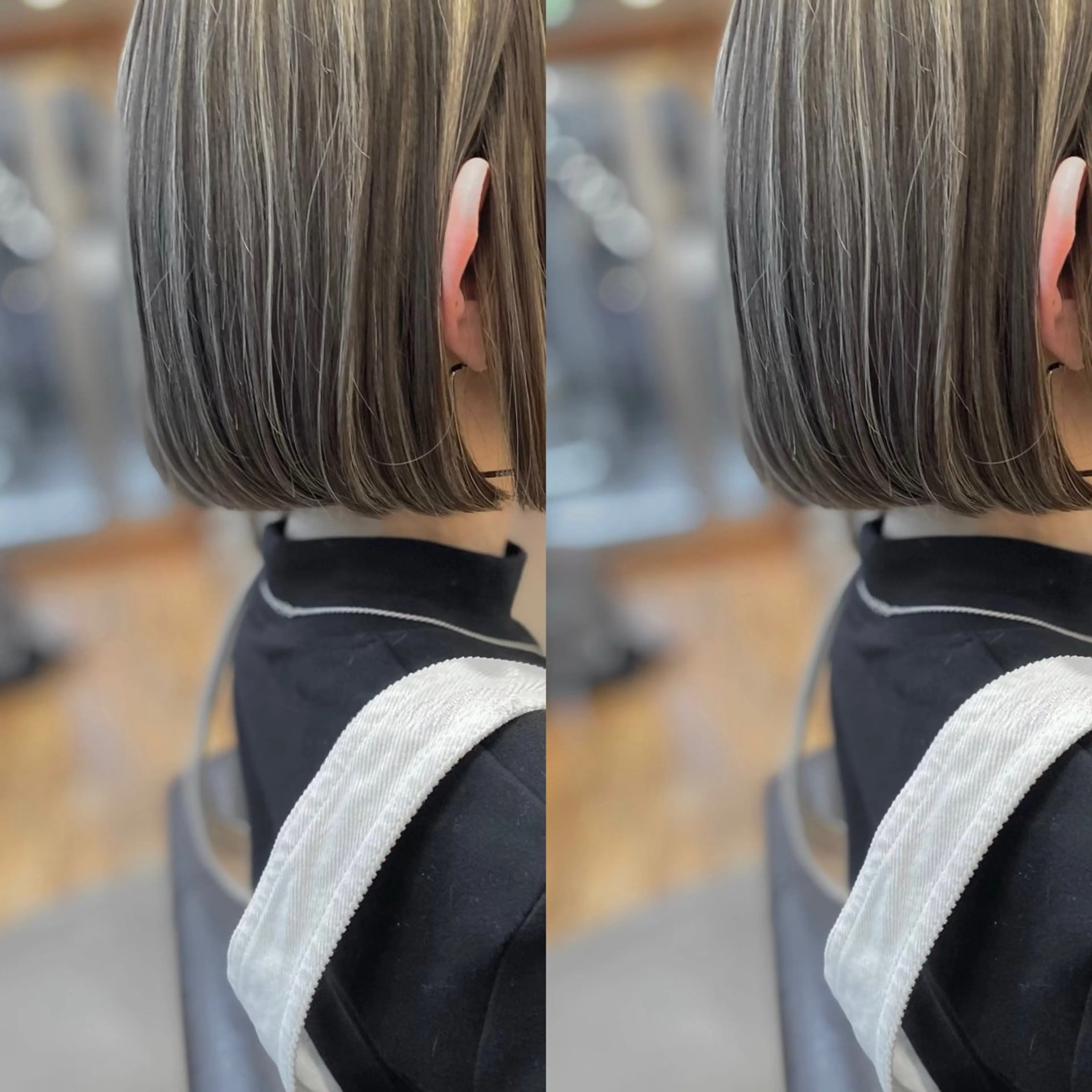 ショート ボブ ハイライト カット ヘアカラー 木村丈晴✂️ご来店 お待ちしてます😊のヘアスタイル