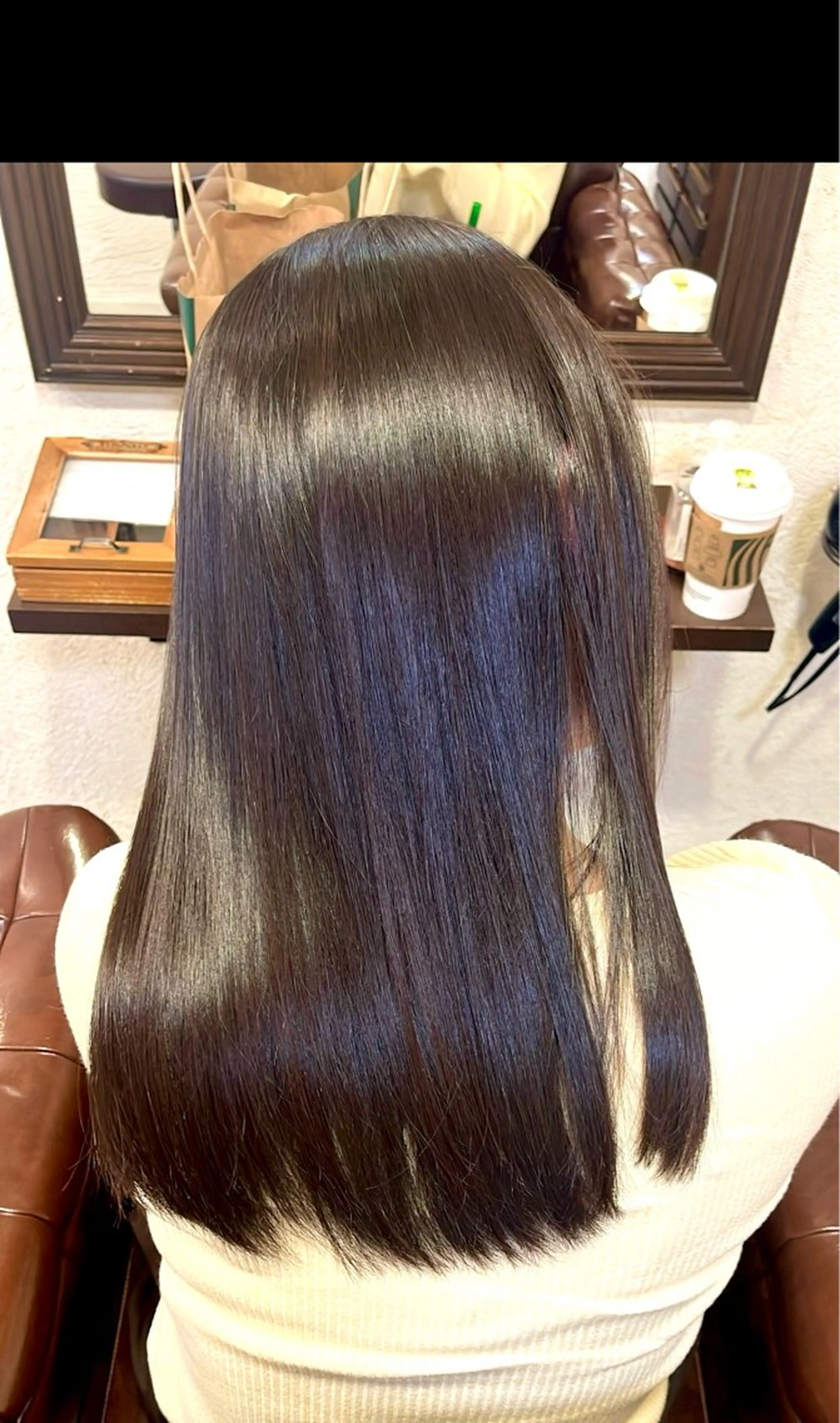 ロング うる艶カラー× ハイトーン/miuのヘアスタイル