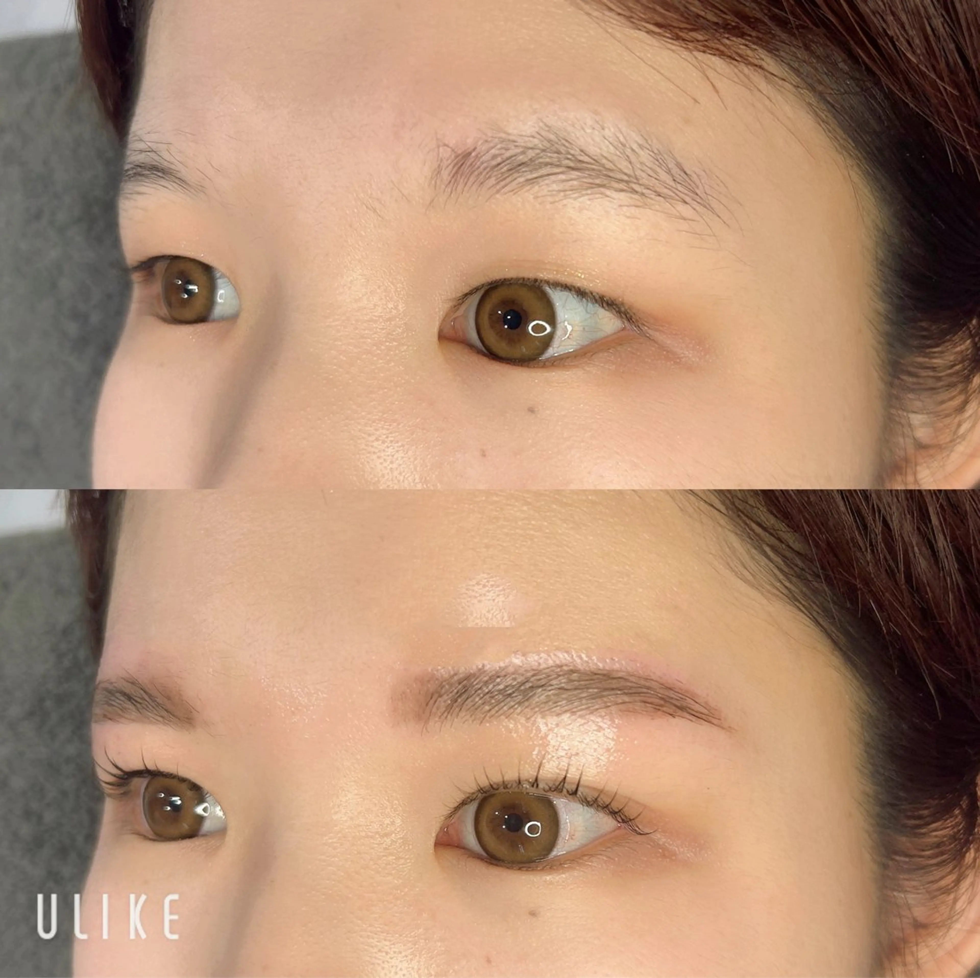 HBL眉パーマ(ワックス脱毛付き)×まつ毛パーマorパリジェンヌ🤍の写真