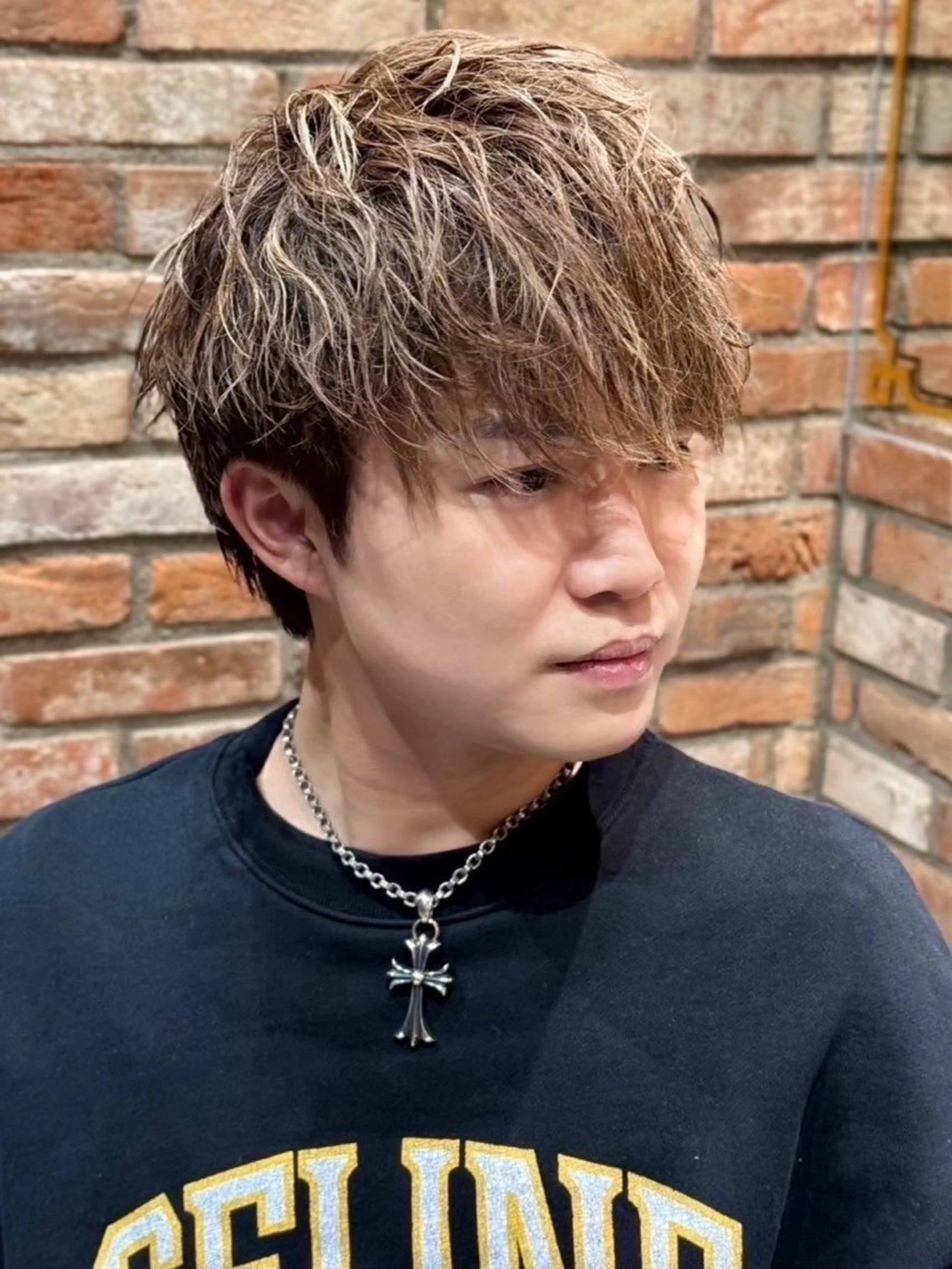 ミディアム メンズ 柴田 嘉文のヘアスタイル