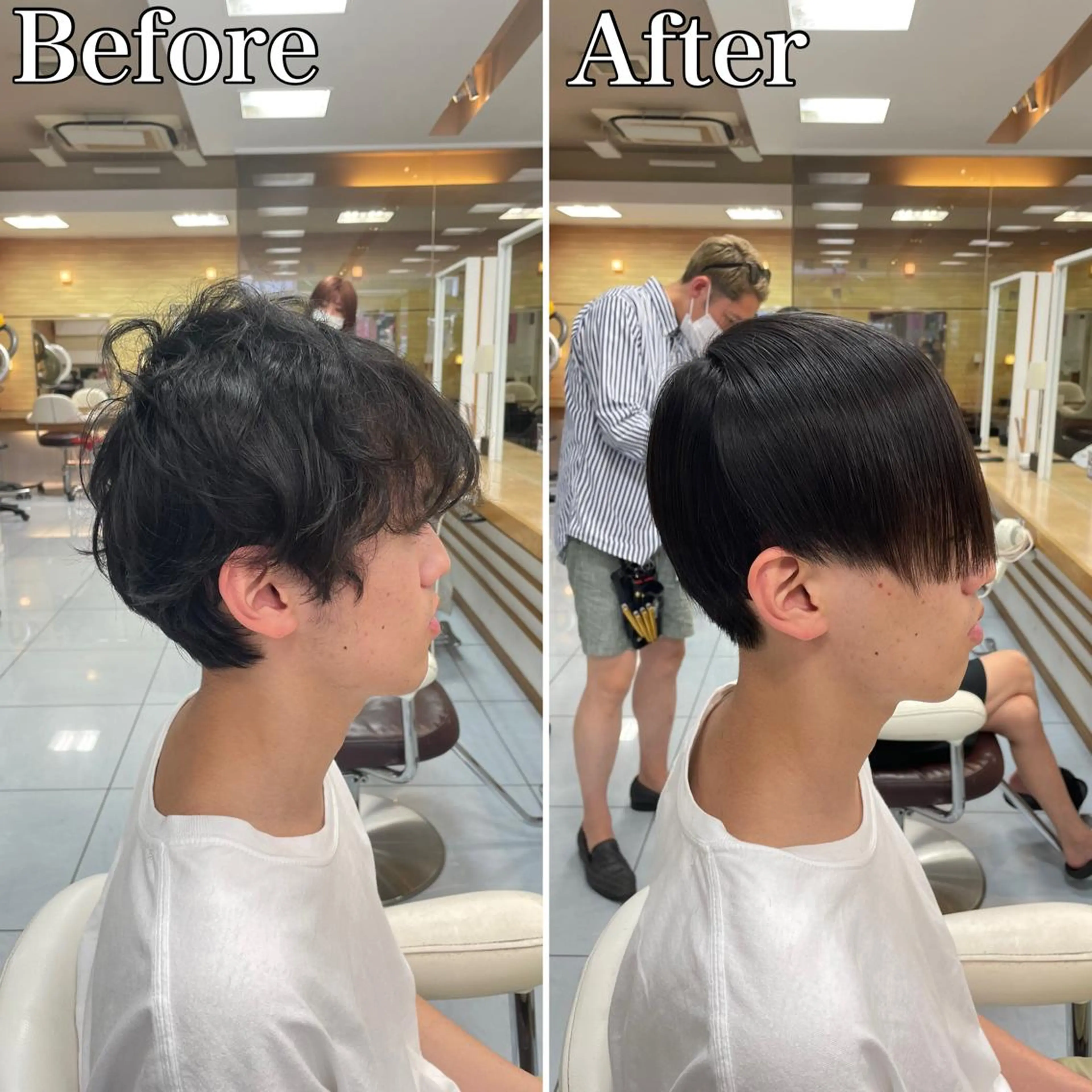 ショート パーマ メンズ マッシュ 縮毛矯正 カット 縮毛矯正 🔮メンズ縮毛矯正 メンズパーマ💎竹永のヘアスタイル