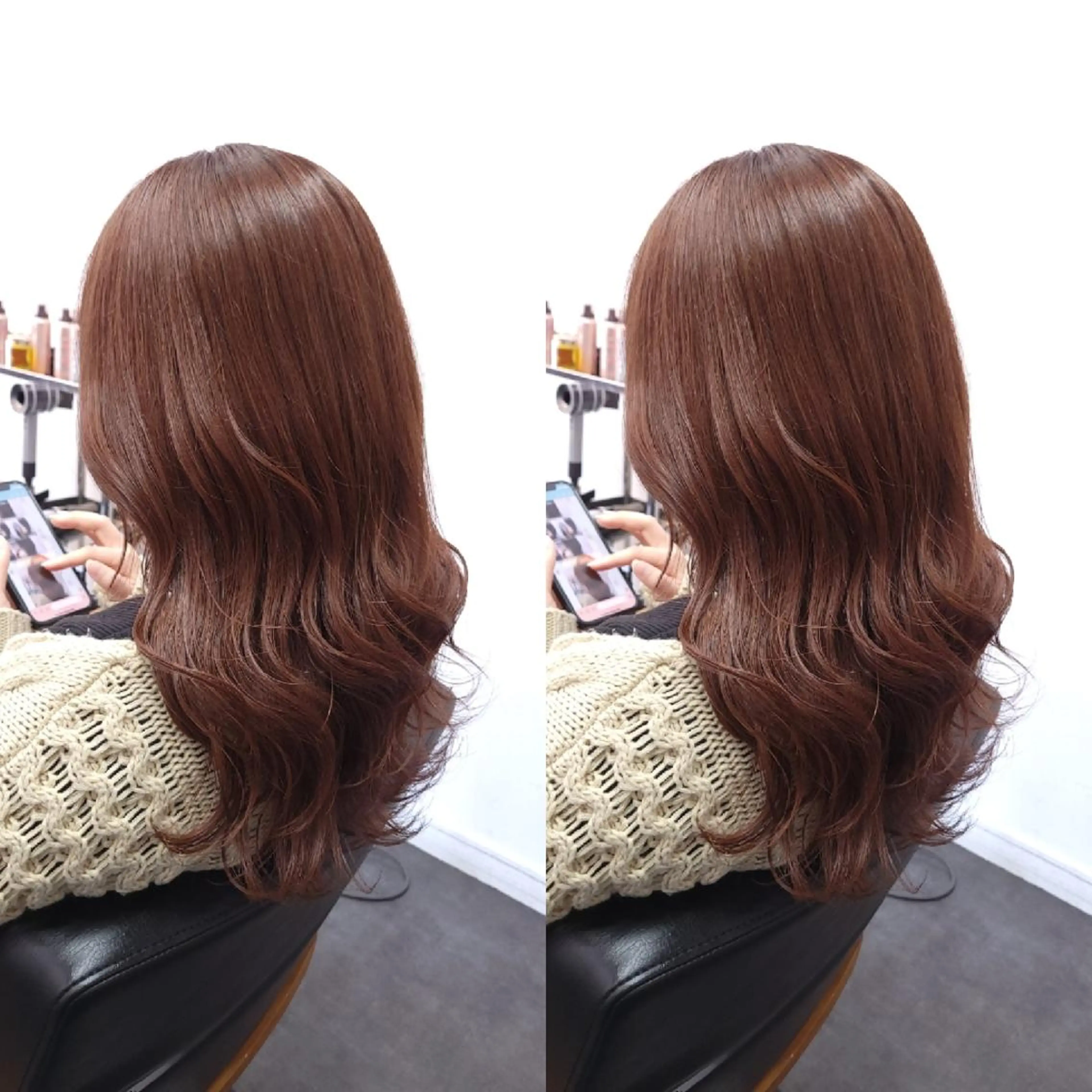 セミロング カット ヘアカラー トリートメント 平田 広大のヘアスタイル