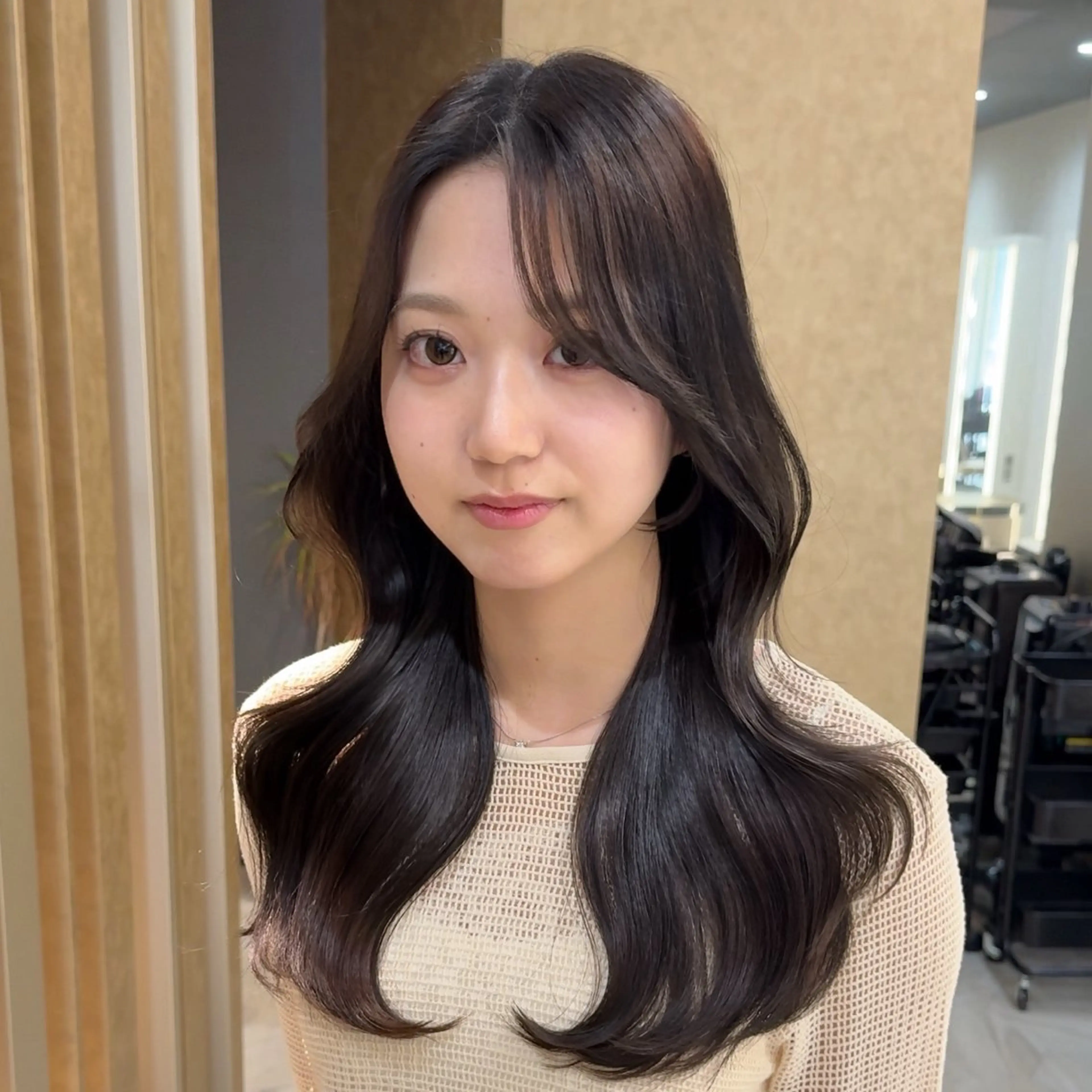 ロング 韓国風ヘア レイヤーカット ロング レイヤー/韓国風/ TAIGAのヘアスタイル