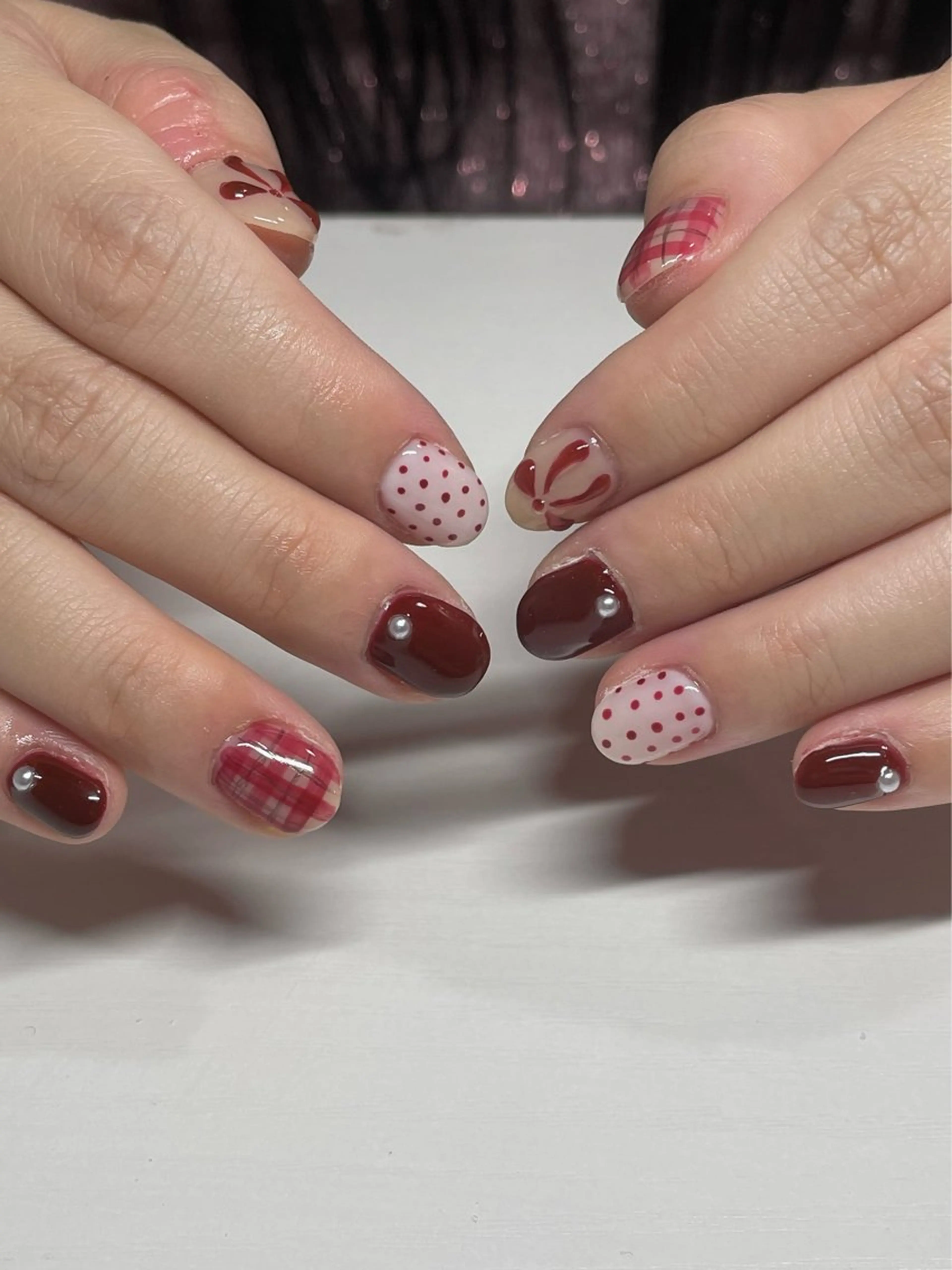 ショート ハンドネイル LBnail.sae /おえかきネイルのネイルデザイン