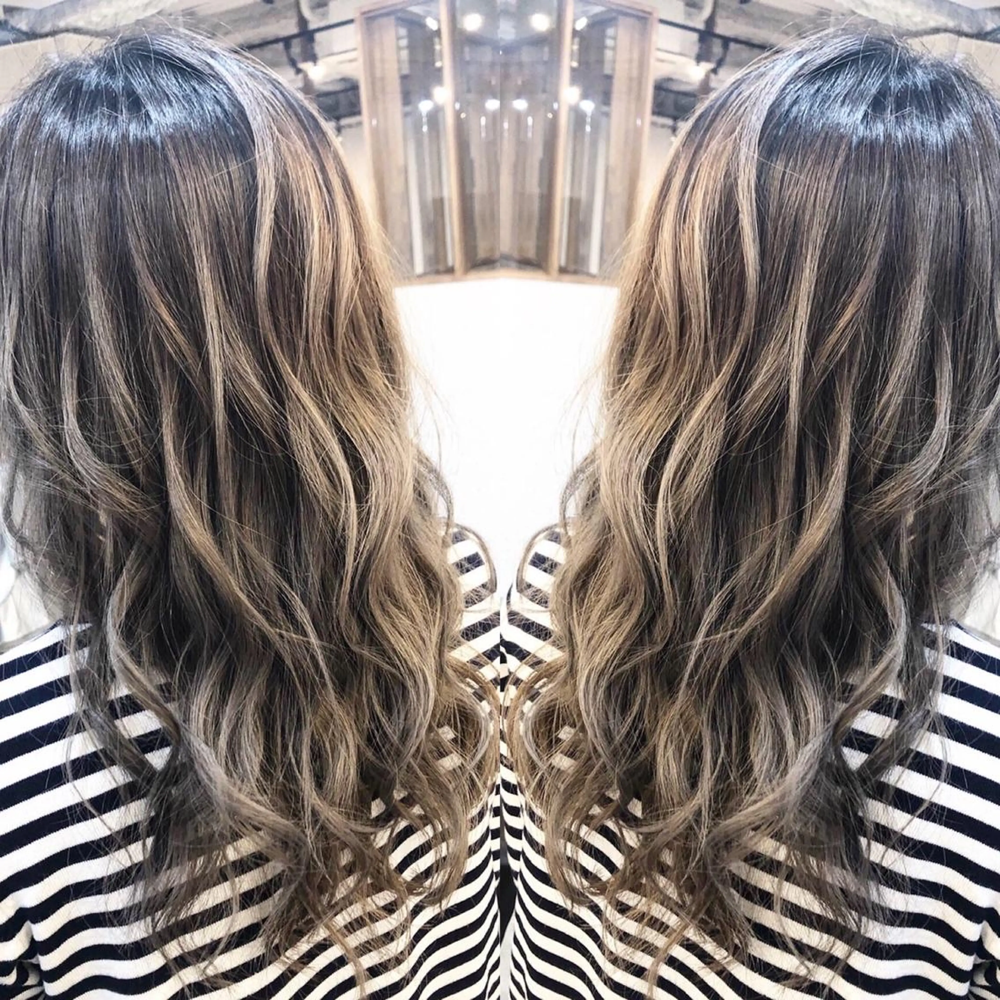 セミロング ヘアカラー トリートメント 宮下 浩一のヘアスタイル