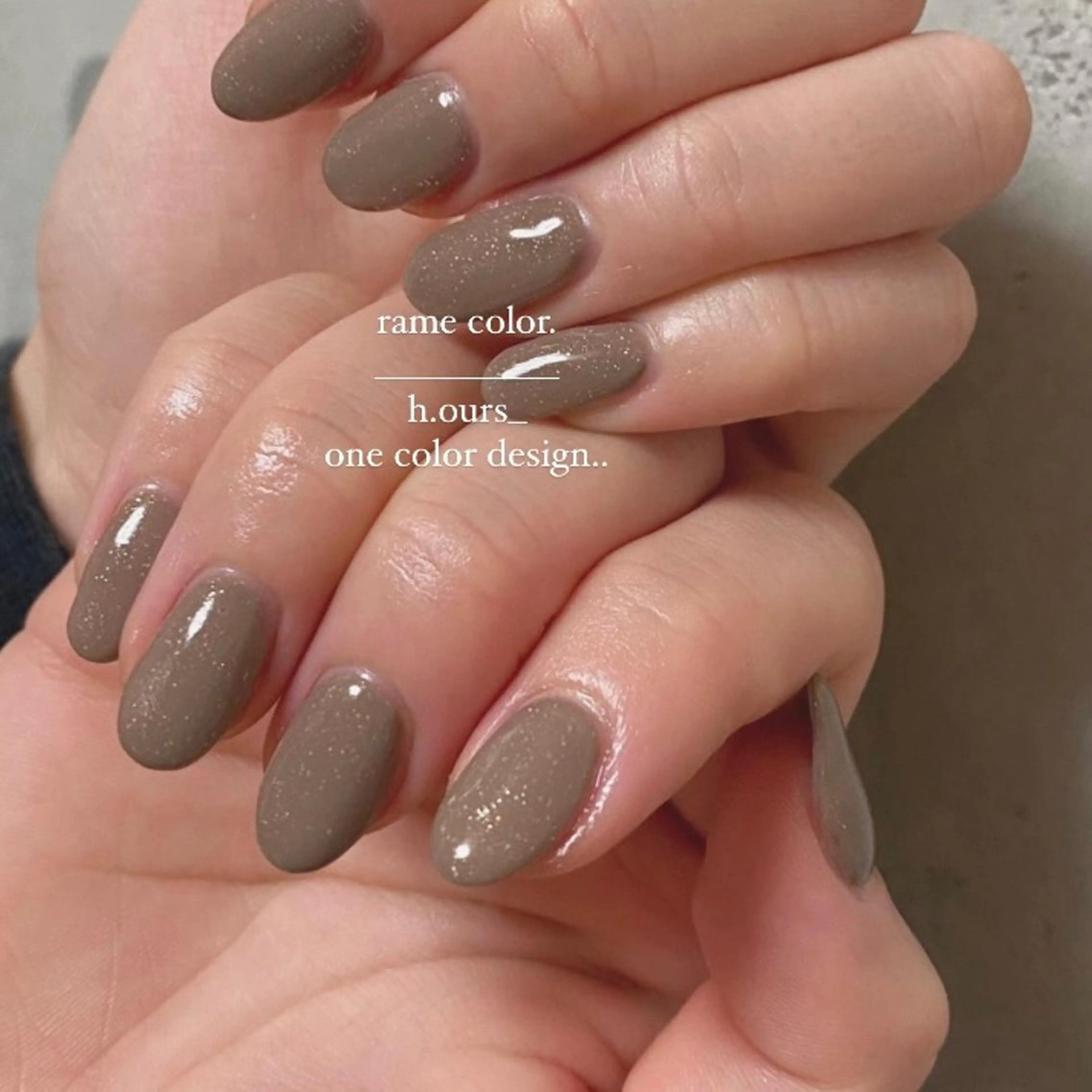 ネイル オフィスネイル ワンカラーネイル ピンク シンプルネイル h.ours _のネイルデザイン