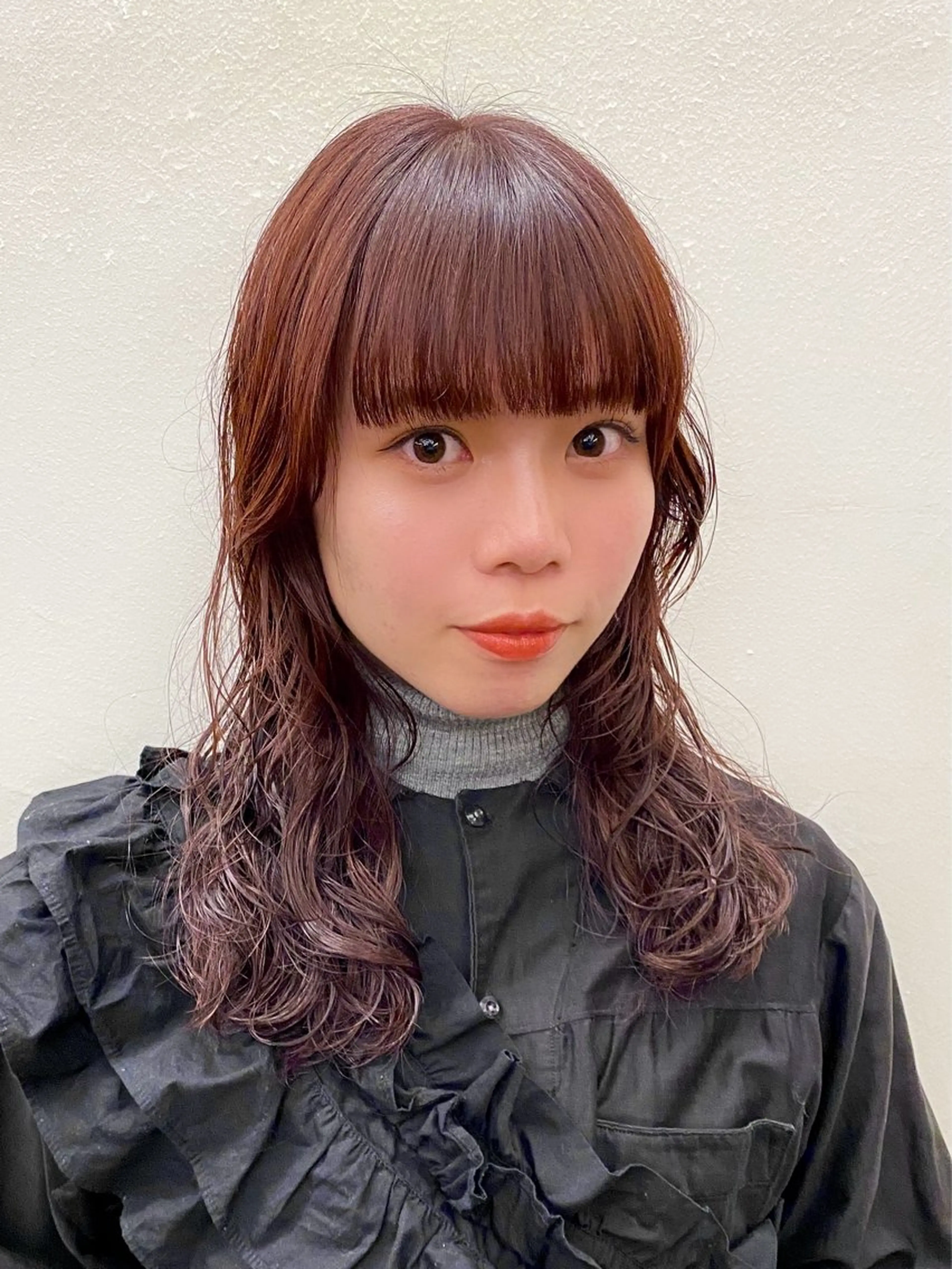 セミロング カラー パーマ カット ヘアカラー パーマ トリートメント 似合わせレイヤー/ ニュアンスパーマ高倉のヘアスタイル