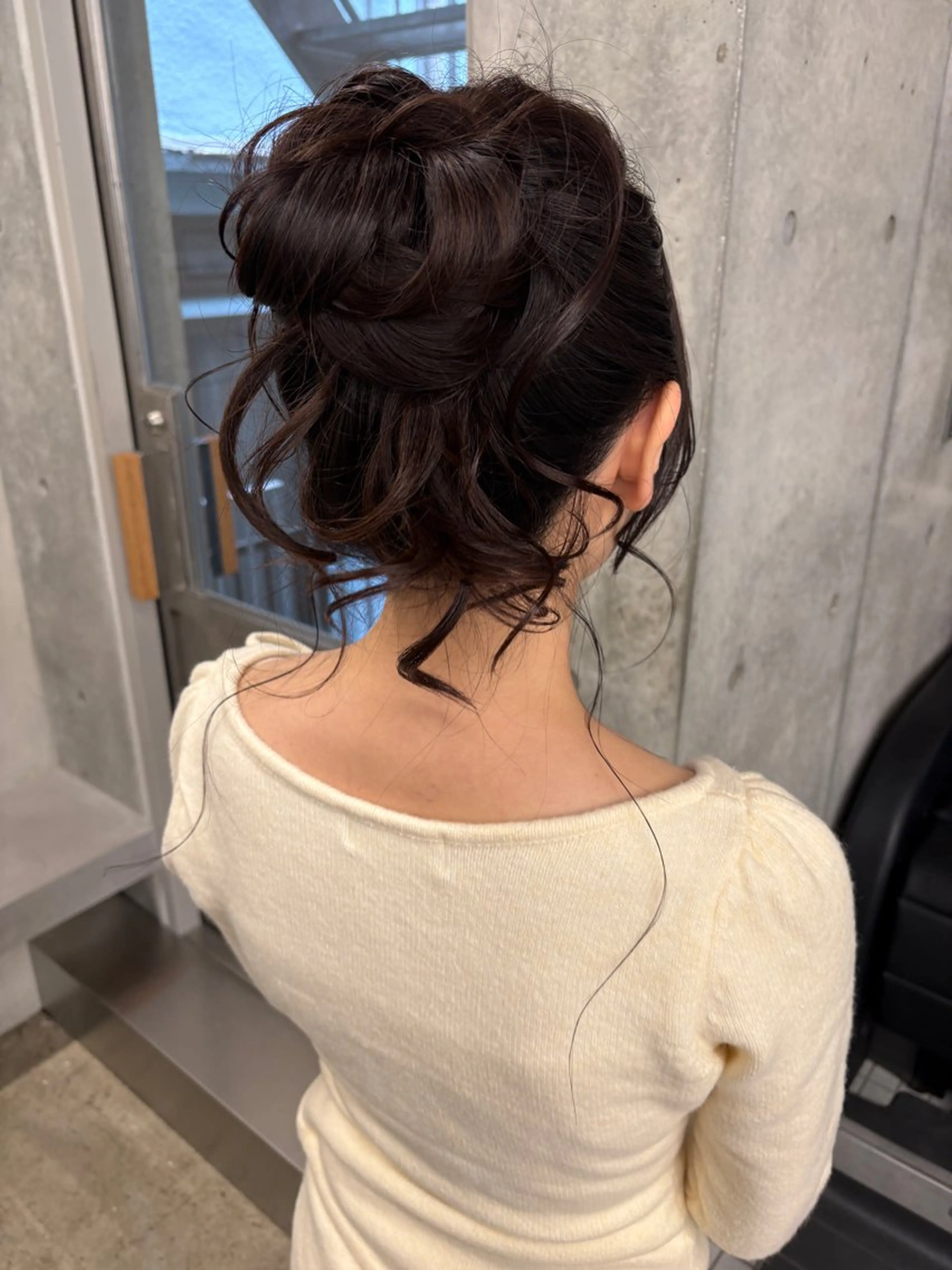 セミロング ヘアアレンジ ヘアセット yuuna/ ハッシュカット🎀のヘアスタイル