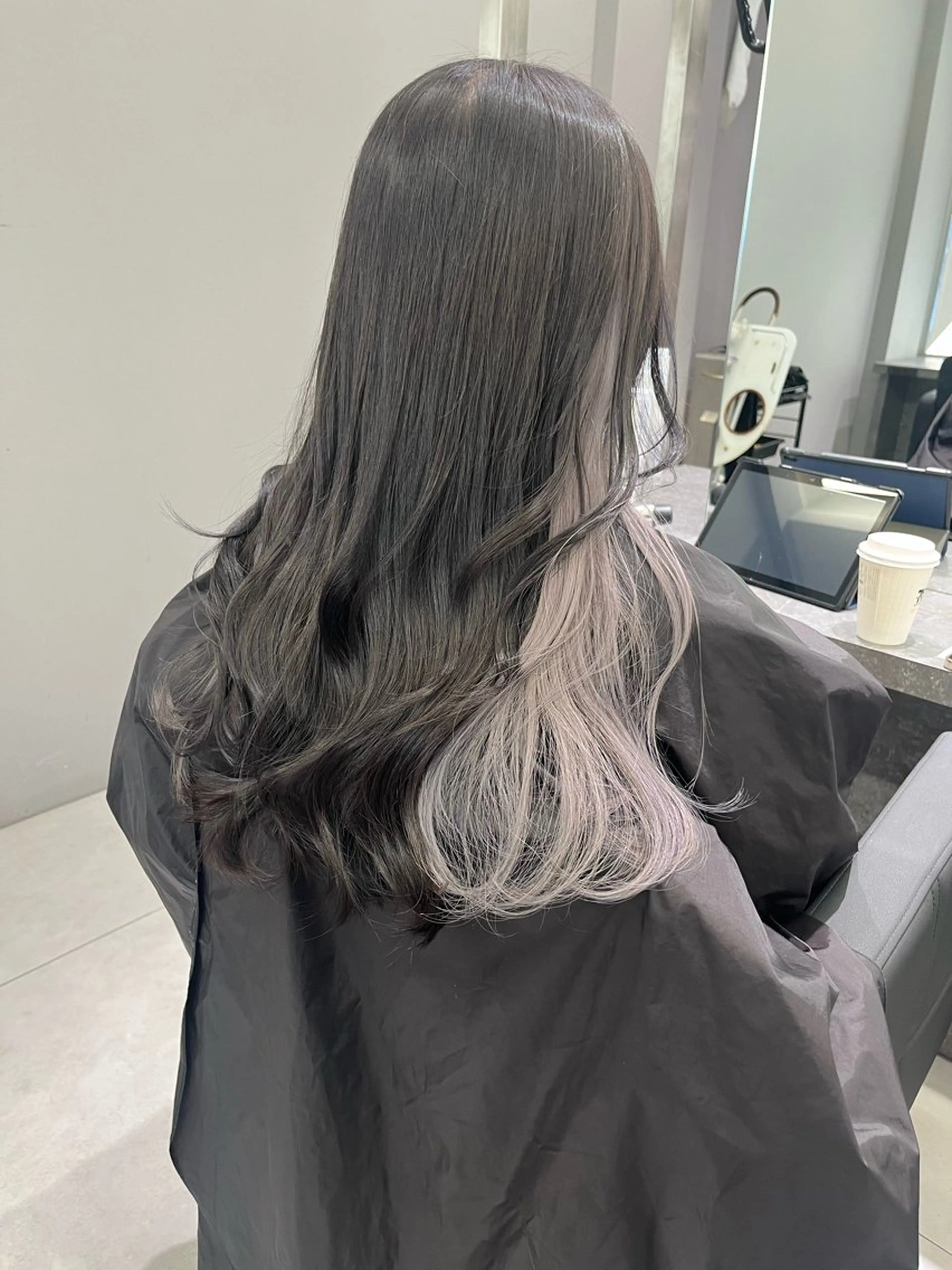 ロング カラー ブリーチ ヘアカラー ケアブリーチ 若杉圭大のヘアスタイル