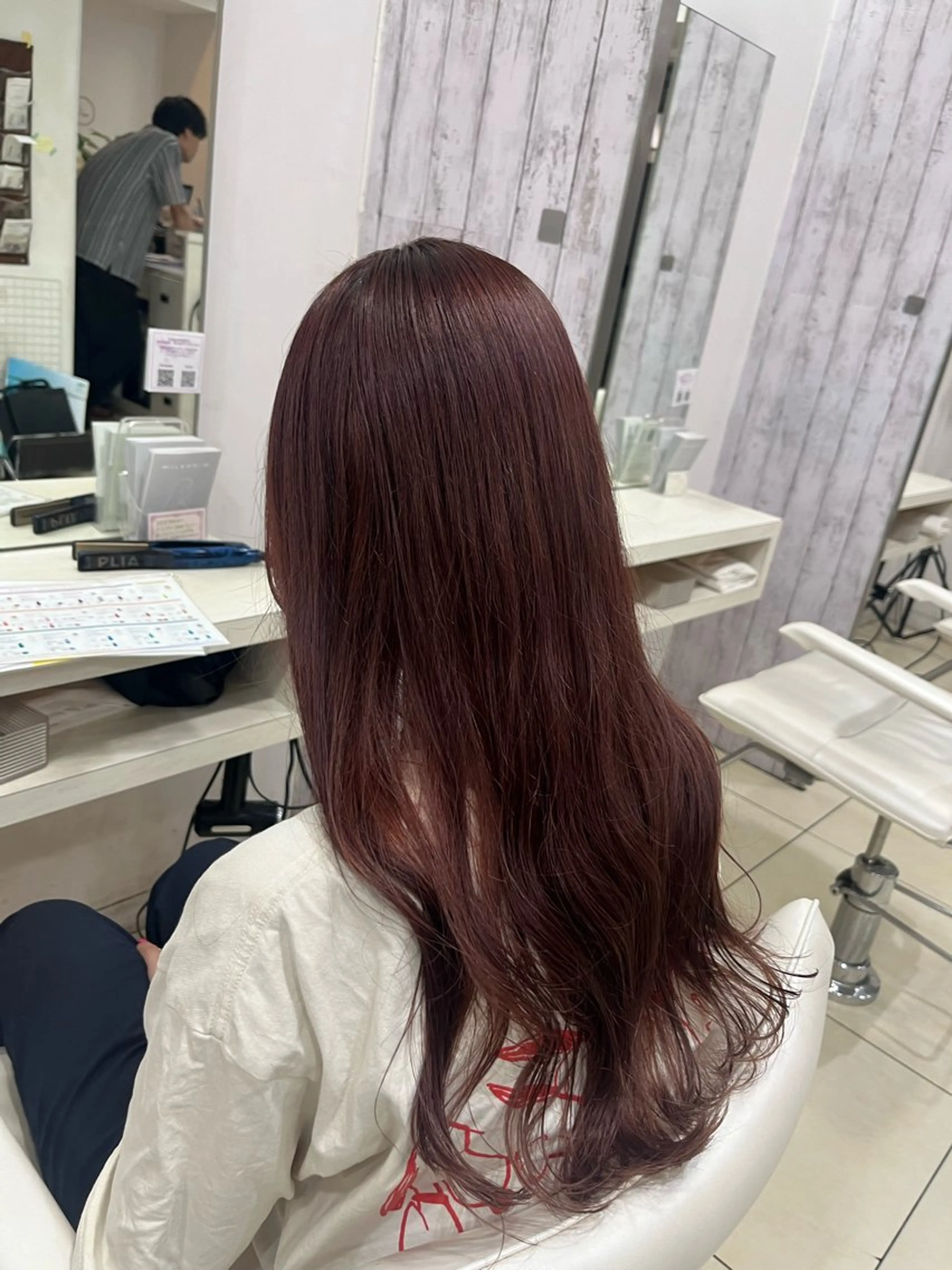 ロング カラー ラベンダーカラー ラベンダーピンク ピンクカラー ヘアカラー 🤎ベージュカラー/ 髪質改善/山岸🤎のヘアスタイル