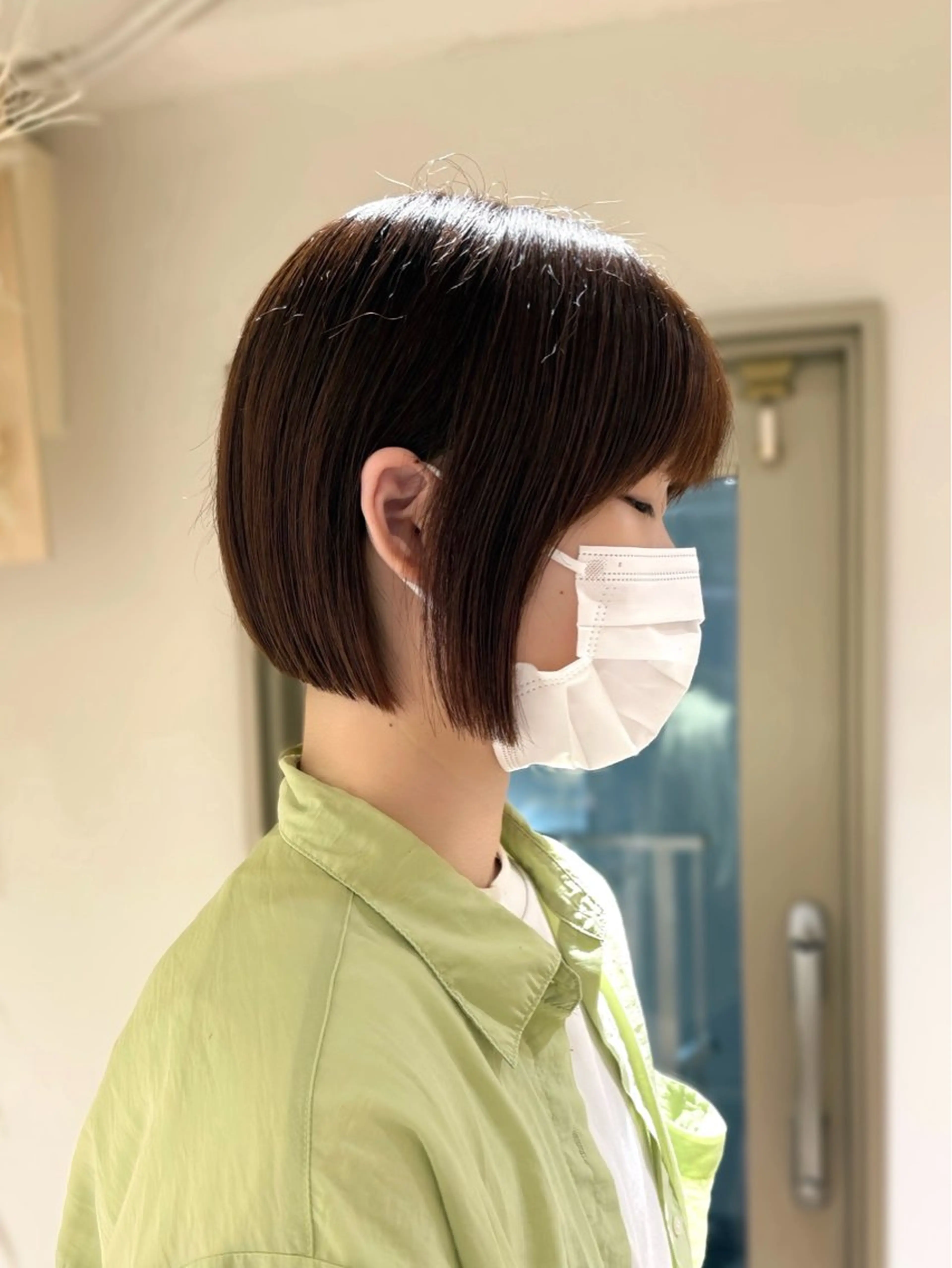 ショート トレンドレイヤー🤍 顔周り/wakaのヘアスタイル