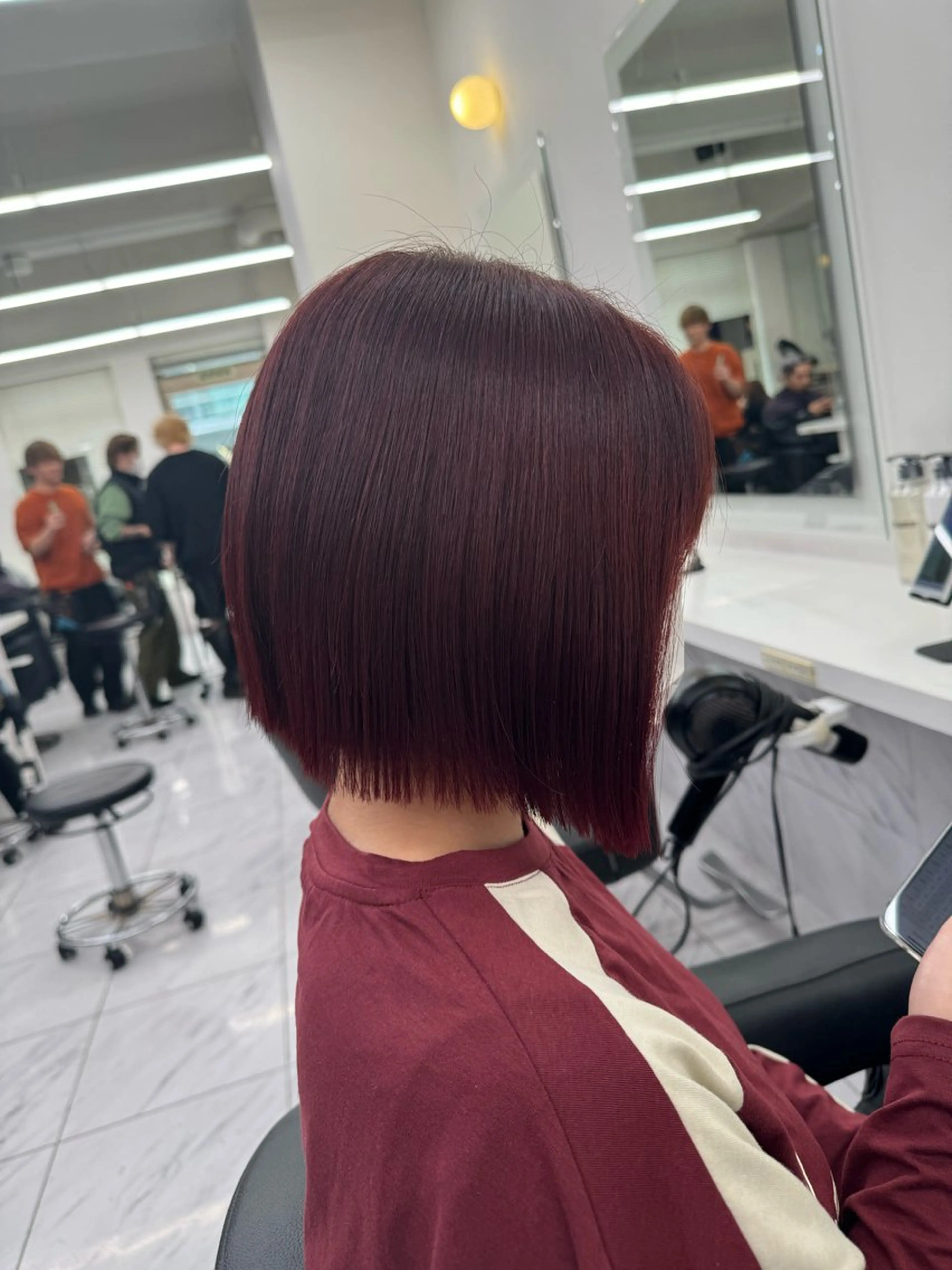 ミディアム カラー パーマ ヘアアレンジ メンズ キッズ 韓国系🇰🇷🩶 艶暗髪/MEIのヘアスタイル