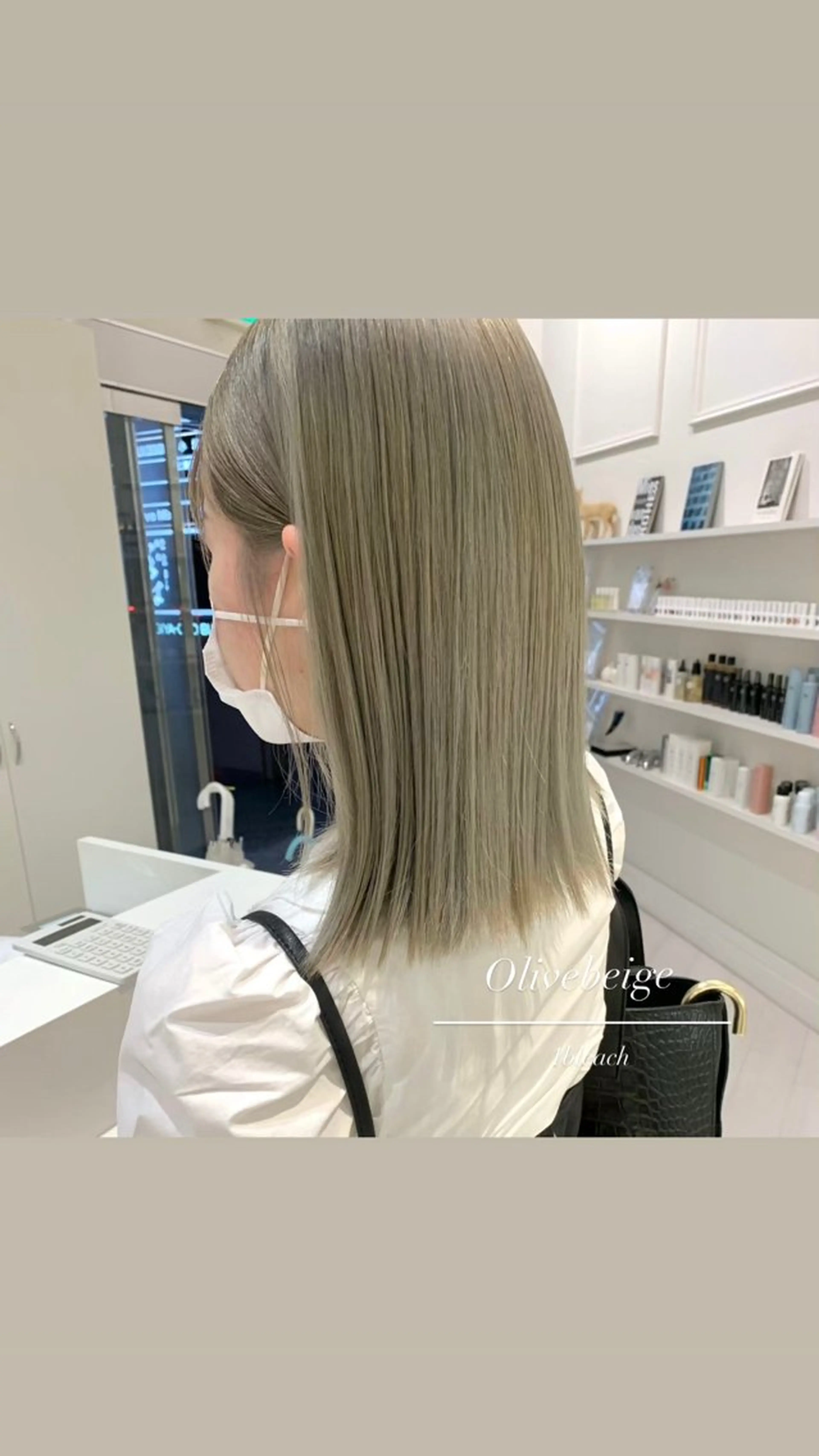 カラー ヘアカラー ParveMix 🩶🫧入江 香名のヘアスタイル