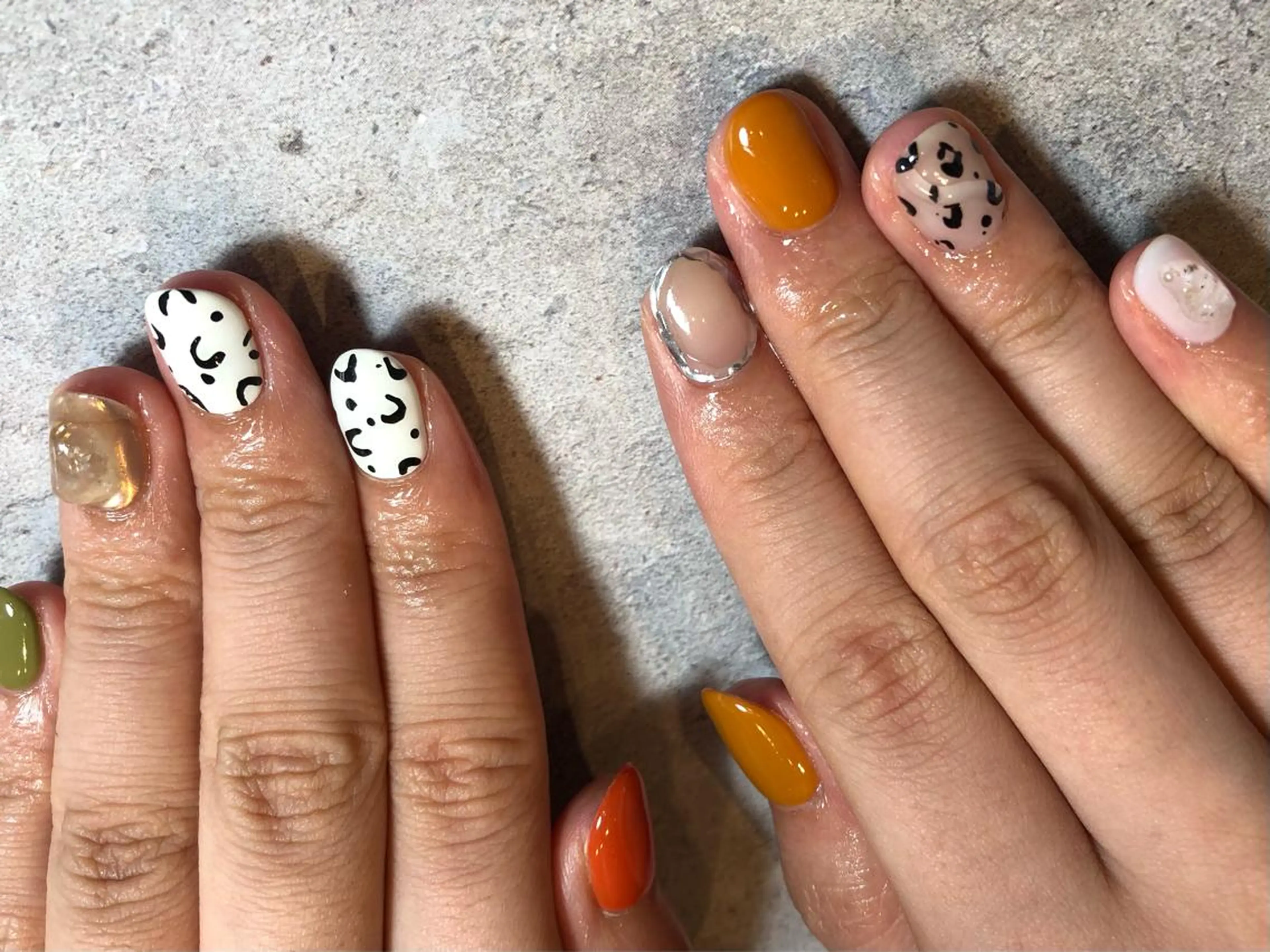 ネイル パラあり！フィルイン 美フォルムのネイルデザイン