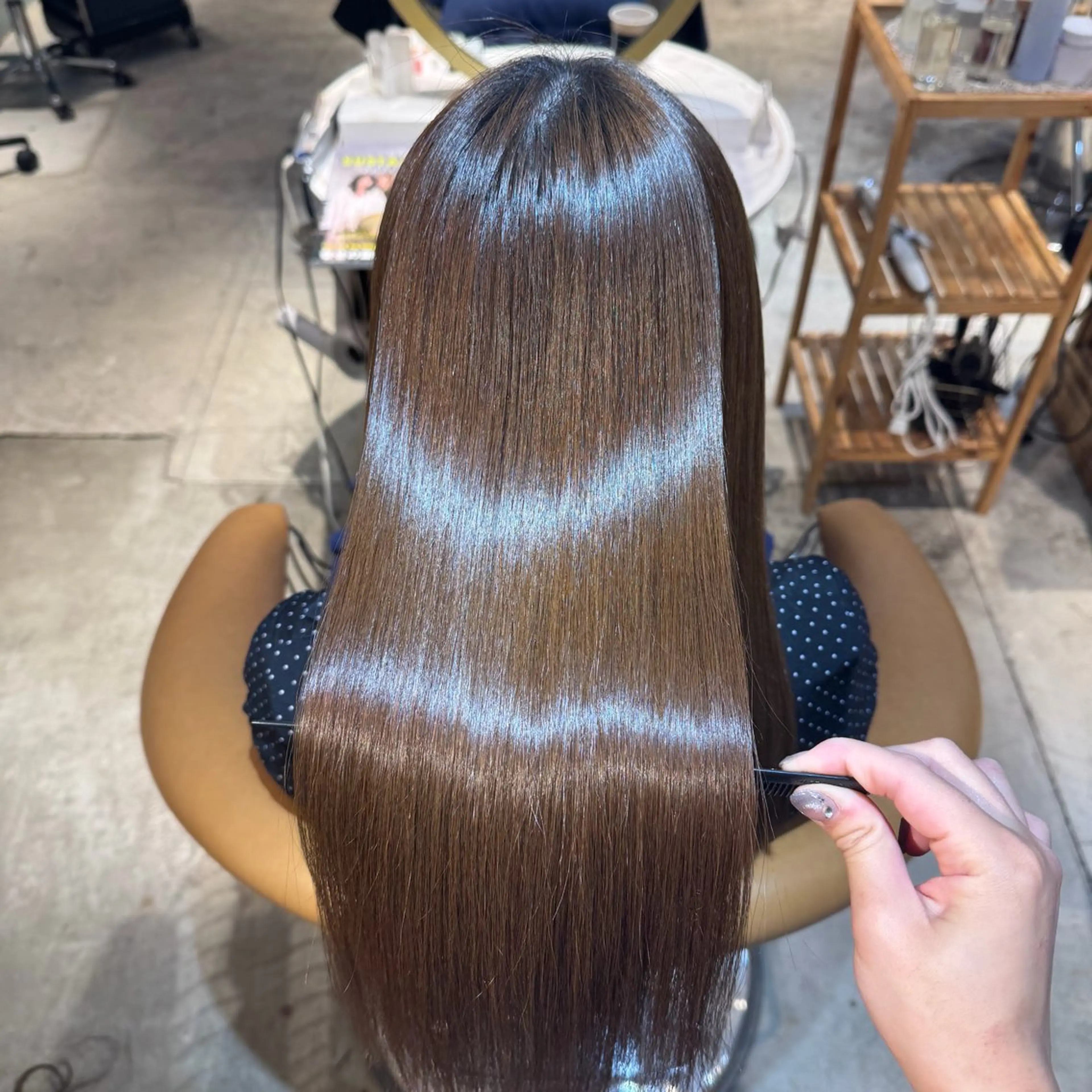 ロング 髪質改善 縮毛矯正 カット 縮毛矯正 トリートメント ヘアセット 髪質改善/ボブ /韓国/erikoのヘアスタイル