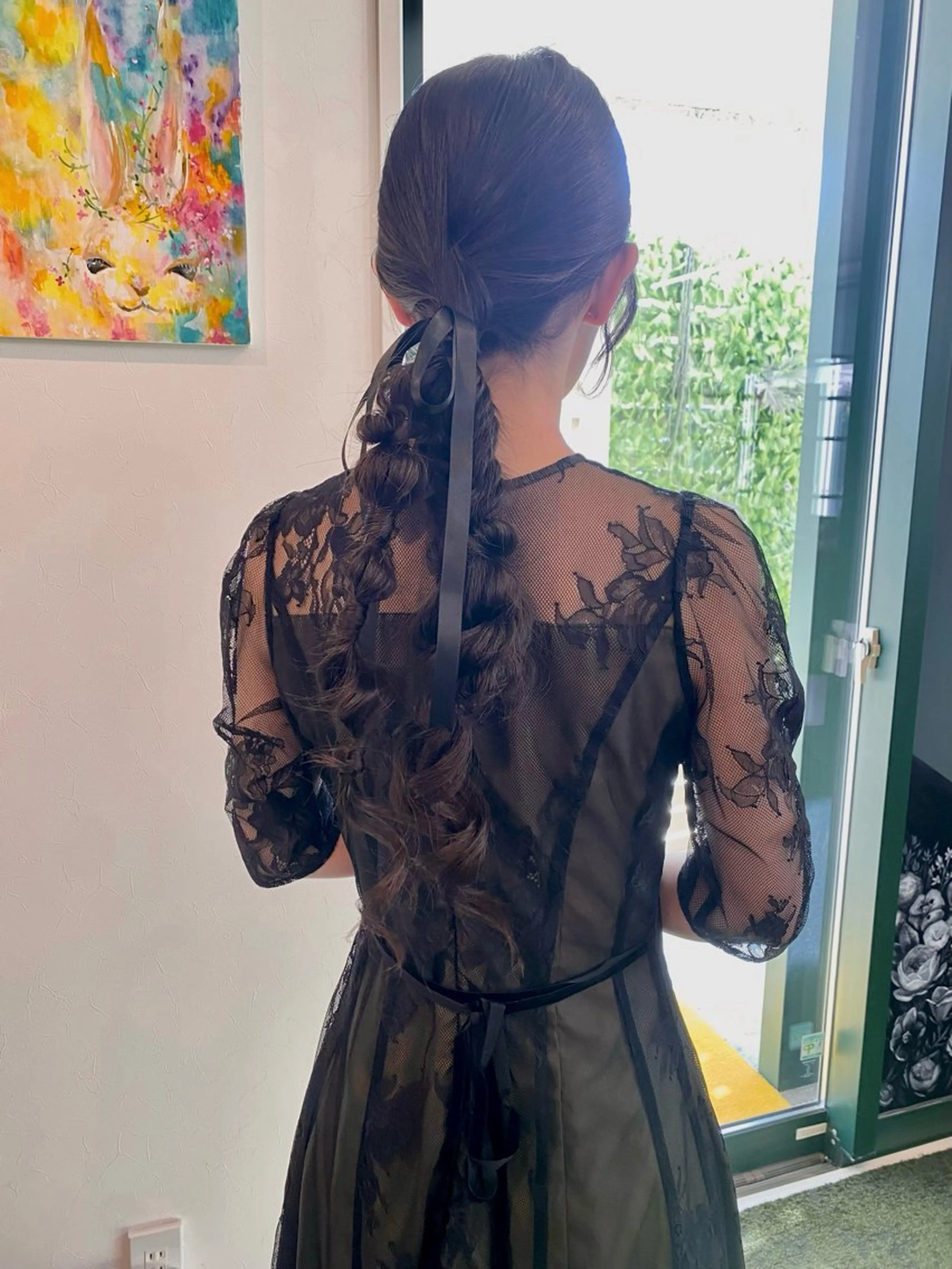 ロング ヘアセット 桑原 菜摘のヘアスタイル