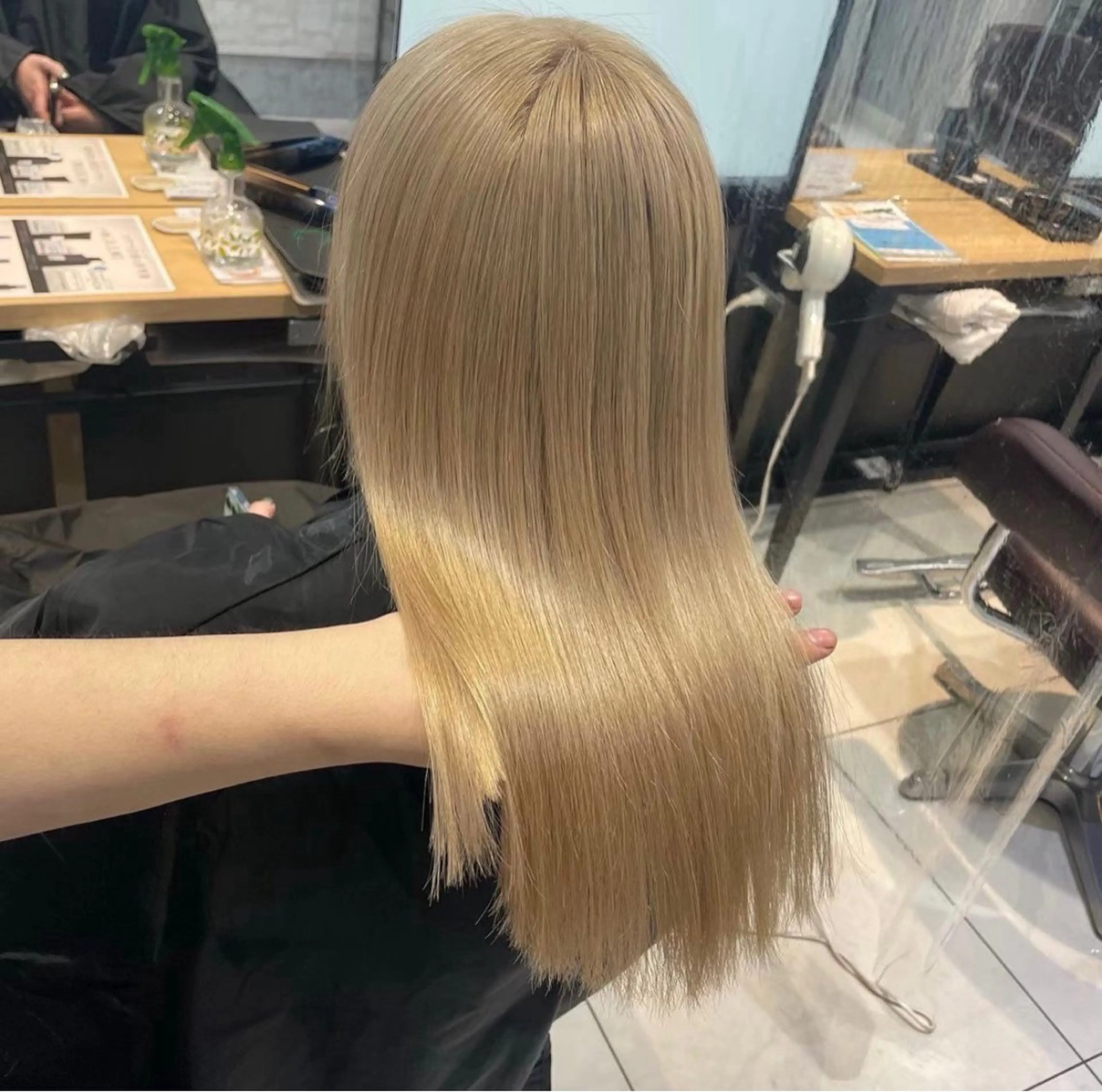 🤍🫧フルコース50%offクーポン🫧🤍　カット＋2ブリーチオンカラー＋髪質改善システムトリートメントの写真