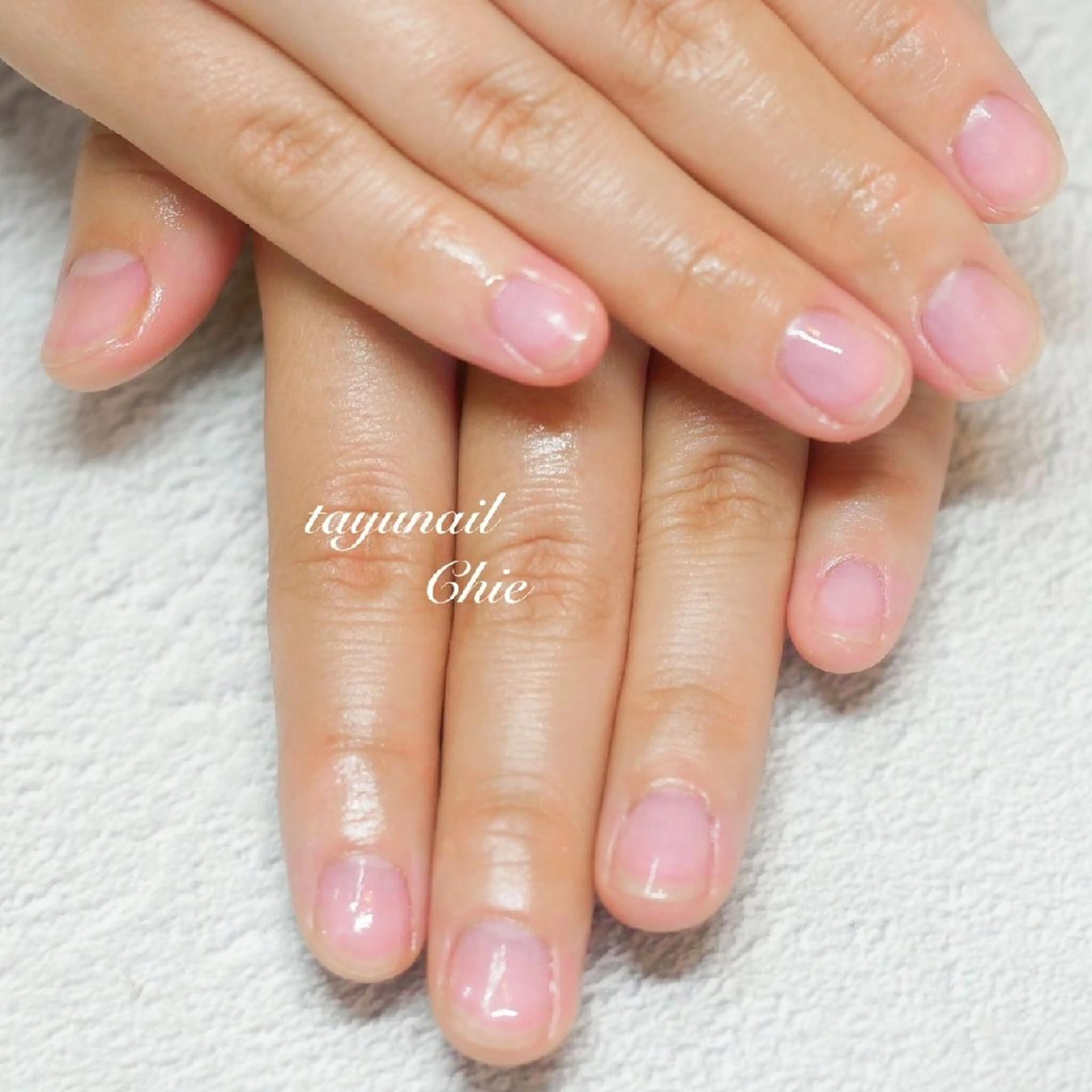 ネイル ブルー ジェルネイル パラジェル ピンク ネイルサロン 【たゆnail】のネイルデザイン
