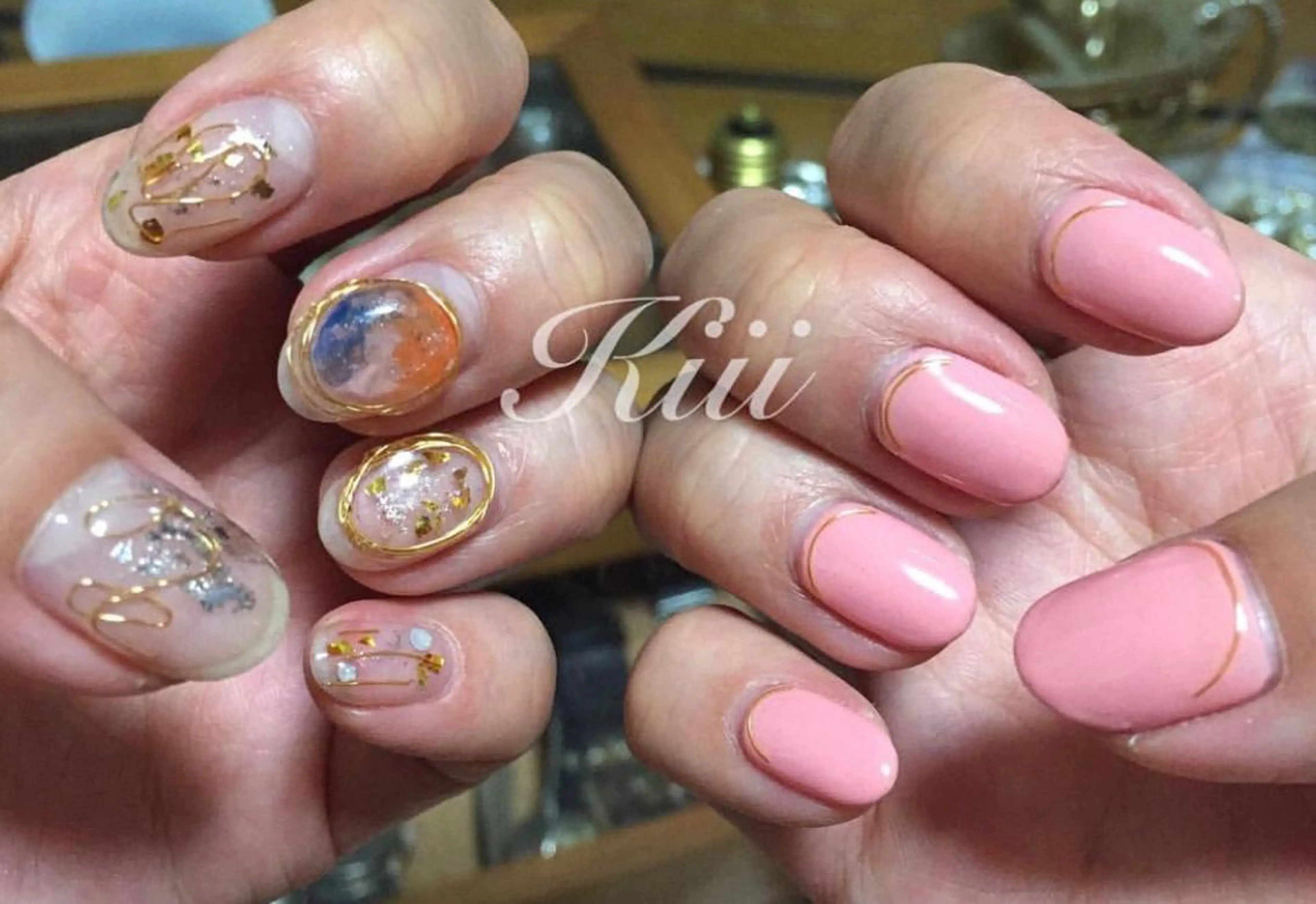 ネイル ニュアンスネイル ハンドネイル フットネイル kiii.__ ✴︎*のネイルデザイン