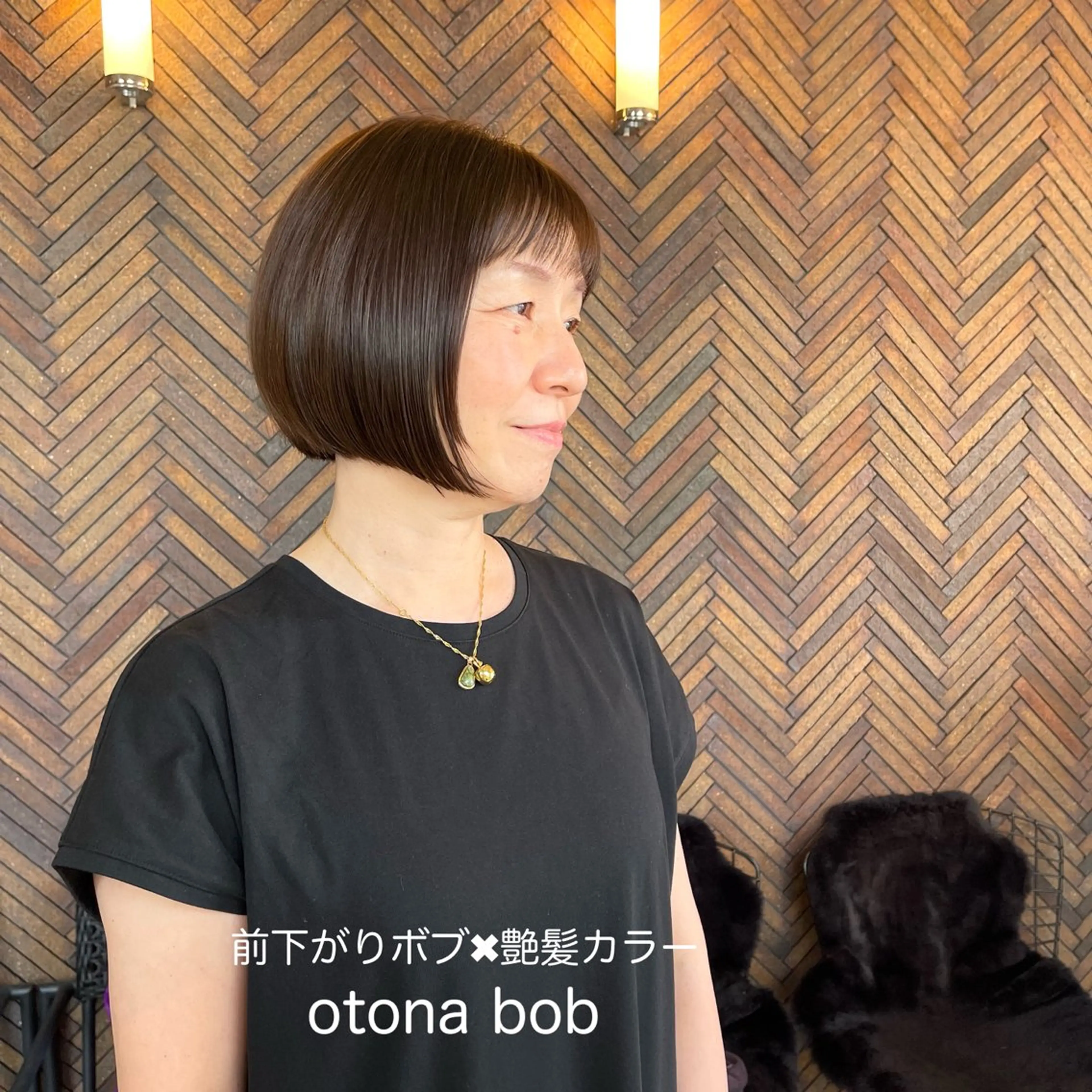 ショート カラー 前下がりボブ ボブ くせ毛 髪質改善 黒崎 勝巳のヘアスタイル
