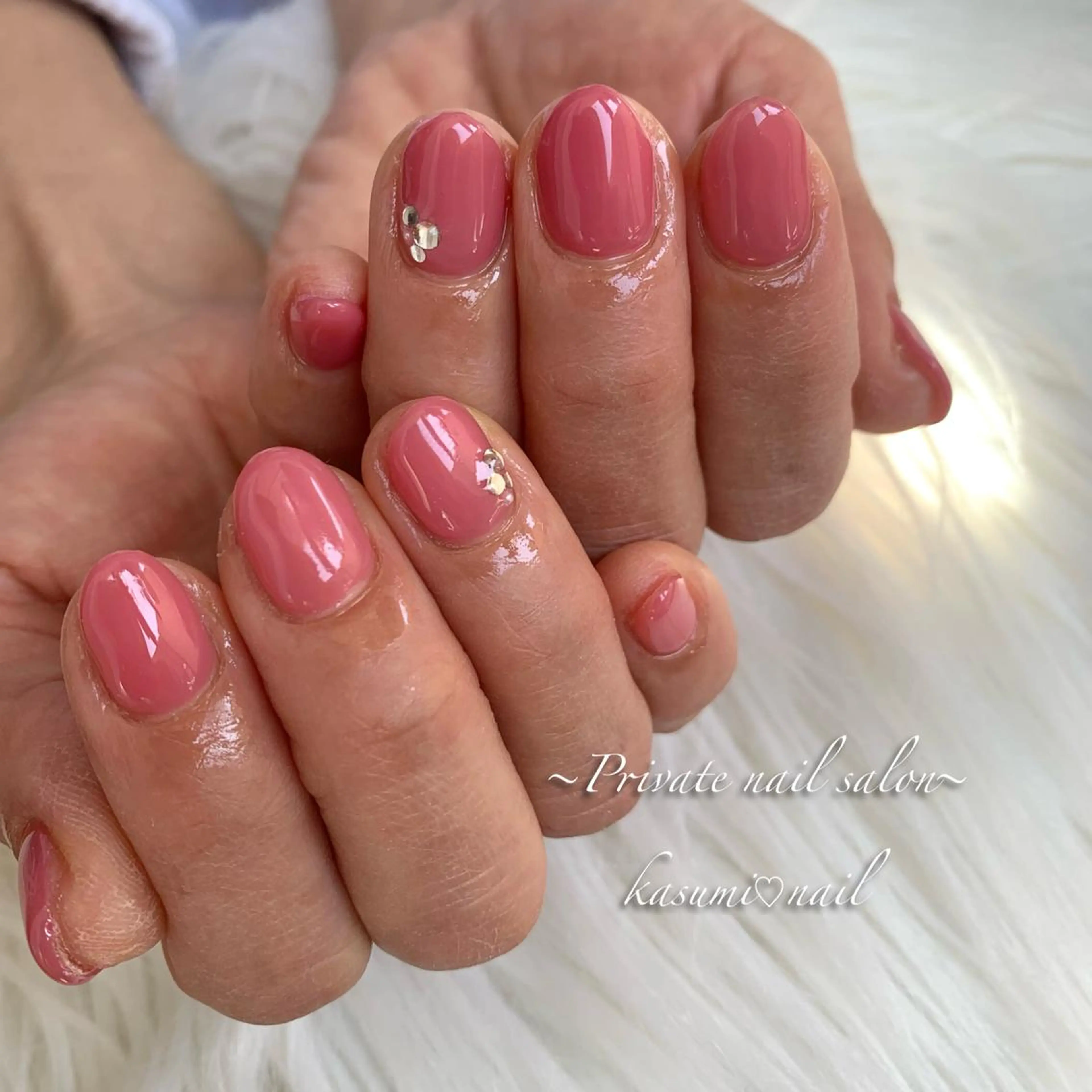 ネイル アートネイル ラメ(グリッター) マグネットネイル ミラーネイル 持ち込み KASUMI♡ Nailのネイルデザイン