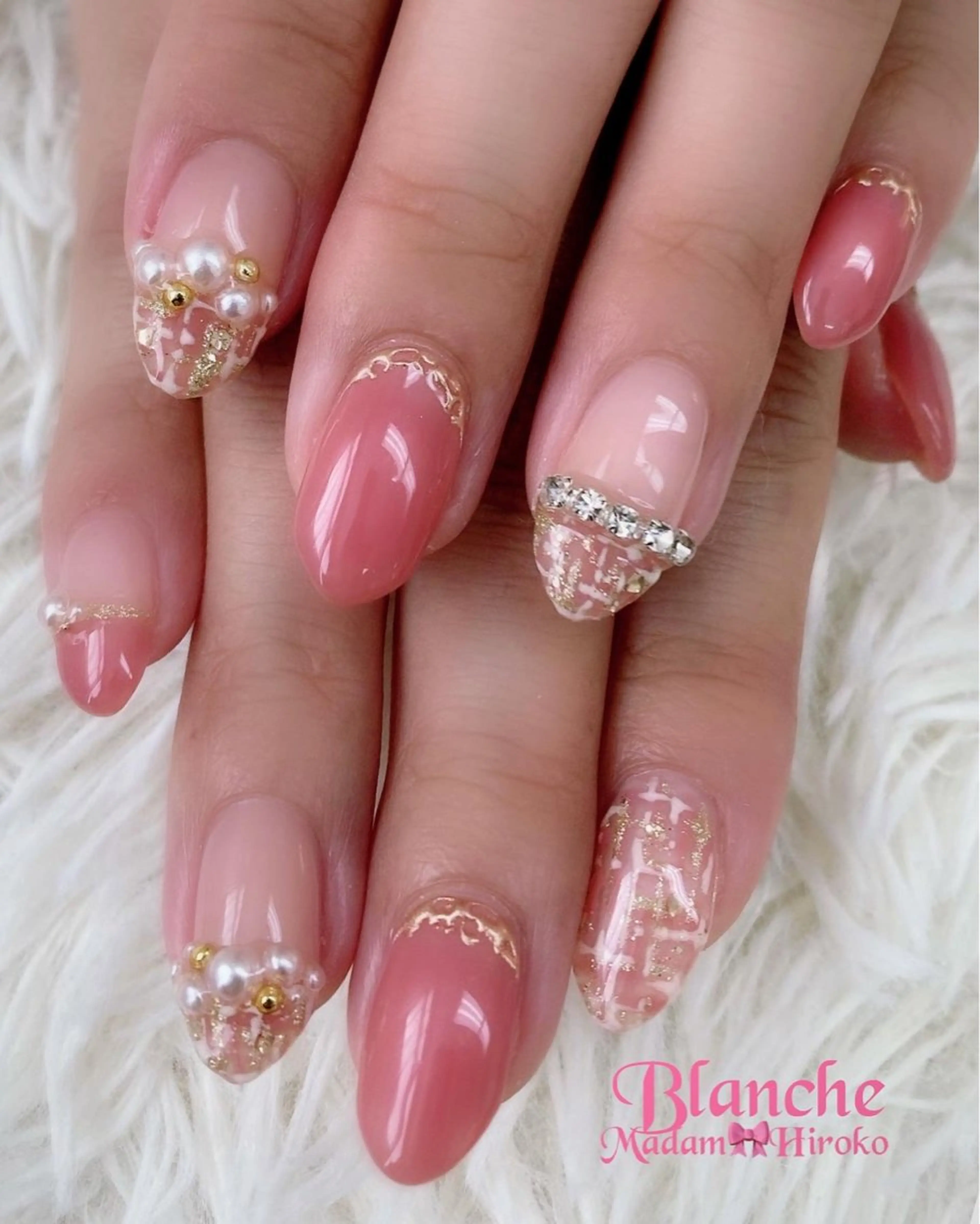 ネイル ピンク Lianネイル 寛子Lianのネイルデザイン