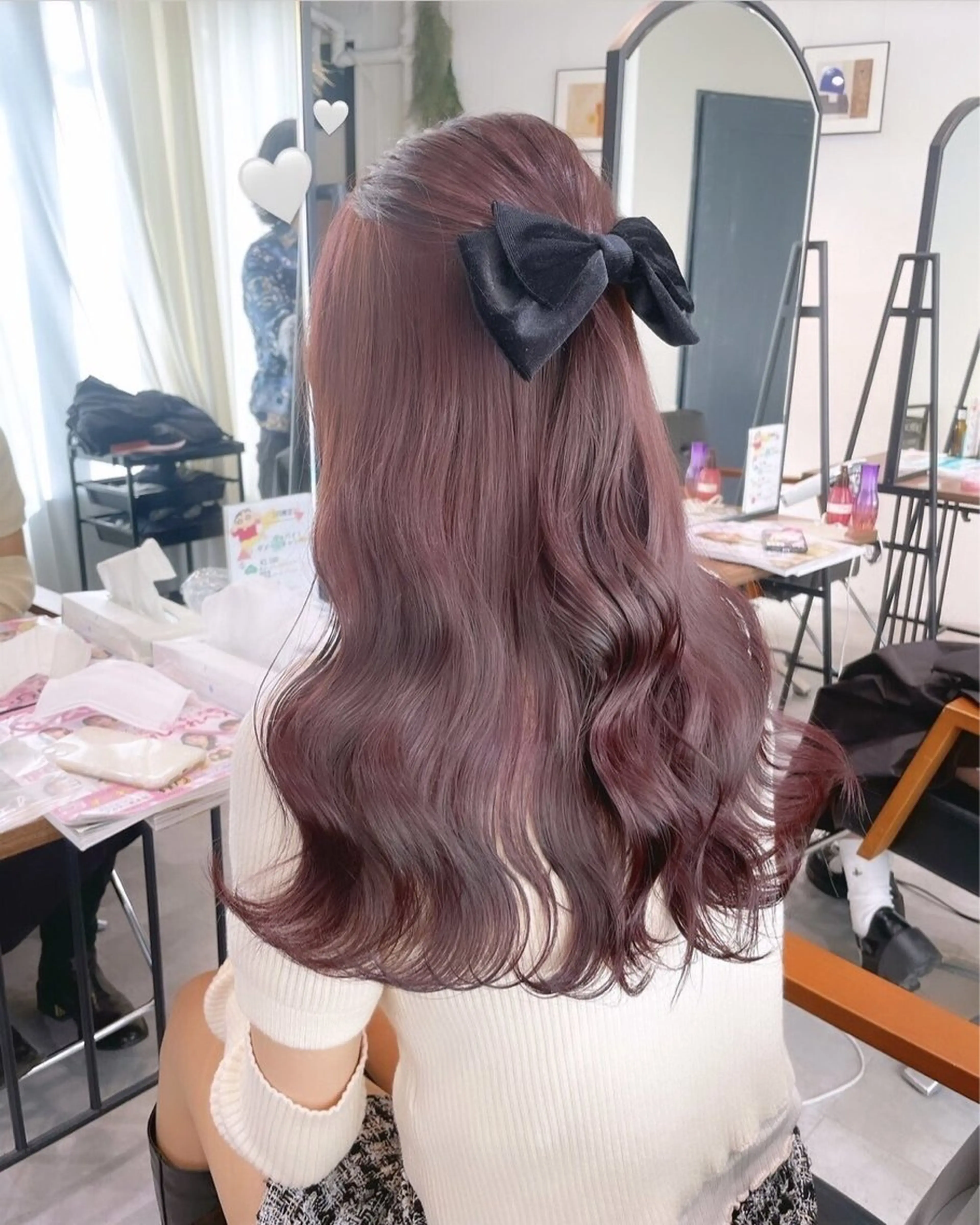 ロング ヘアカラー トリートメント 盛れる顔周り/髪質 改善/ふみか🩰🤍のヘアスタイル