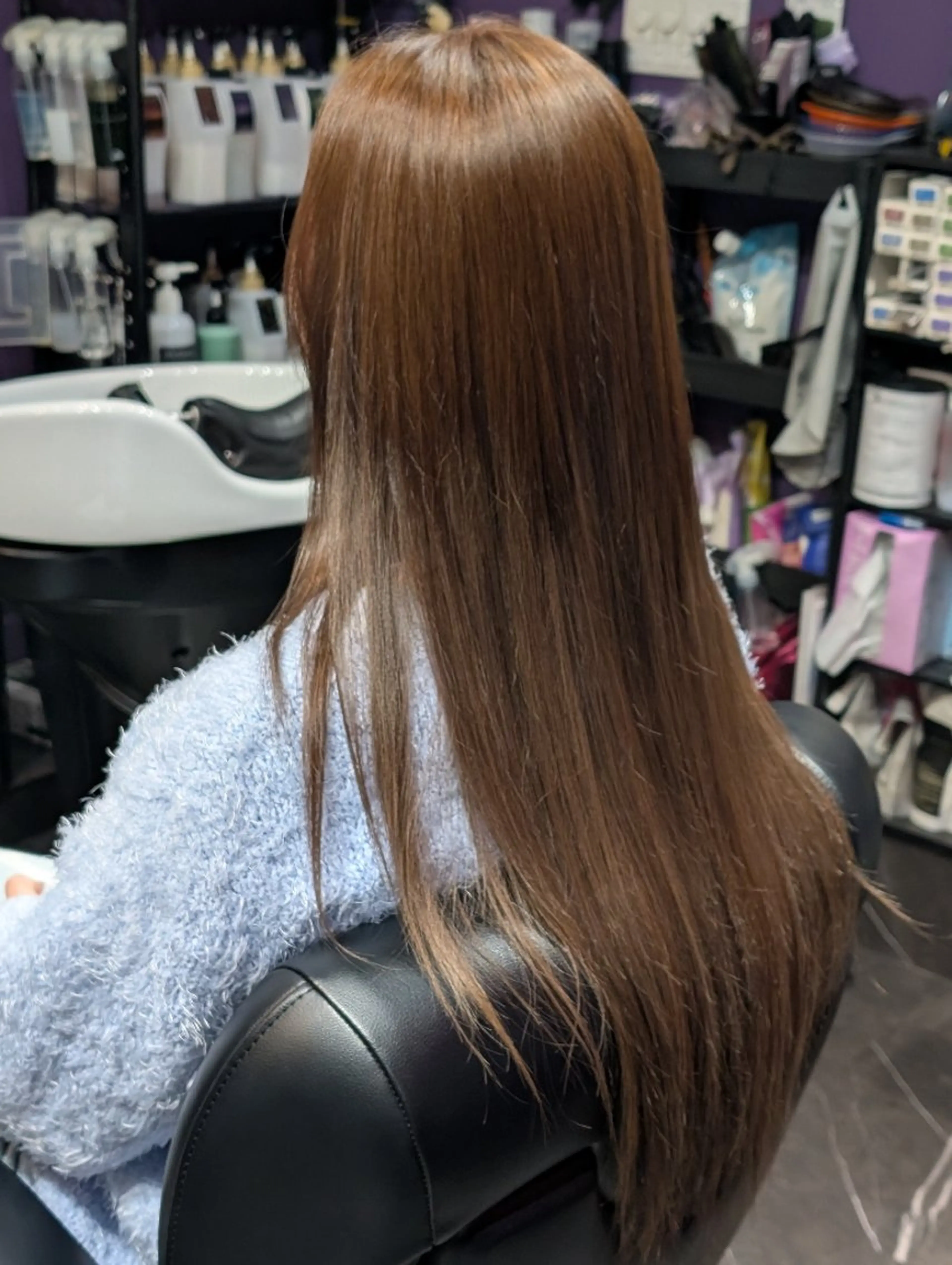 ロング ヘアカラー トリートメント 渡辺 康行のヘアスタイル