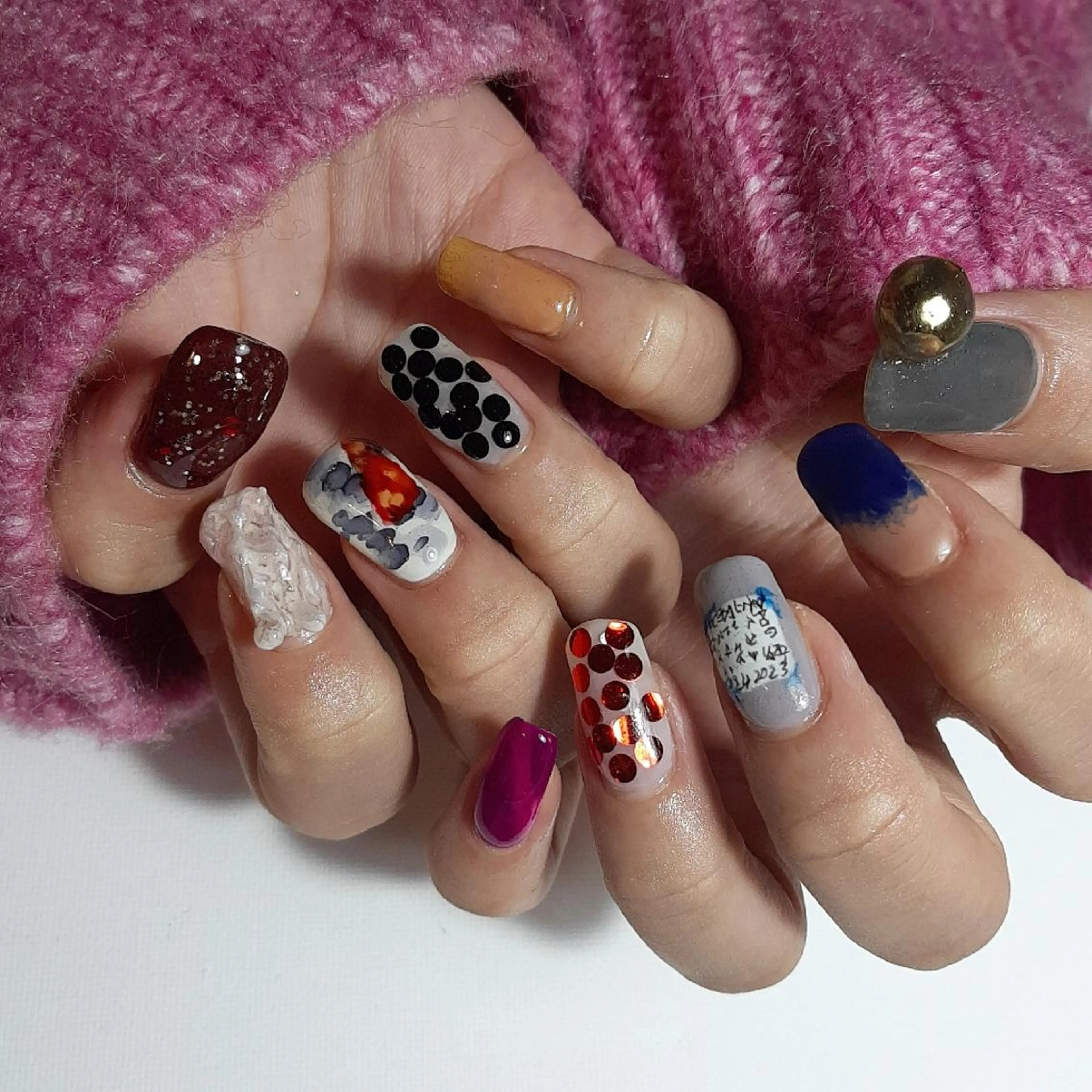 ネイル 成人式 ニュアンスネイル owlnail /持込みデザイン専門のネイルデザイン