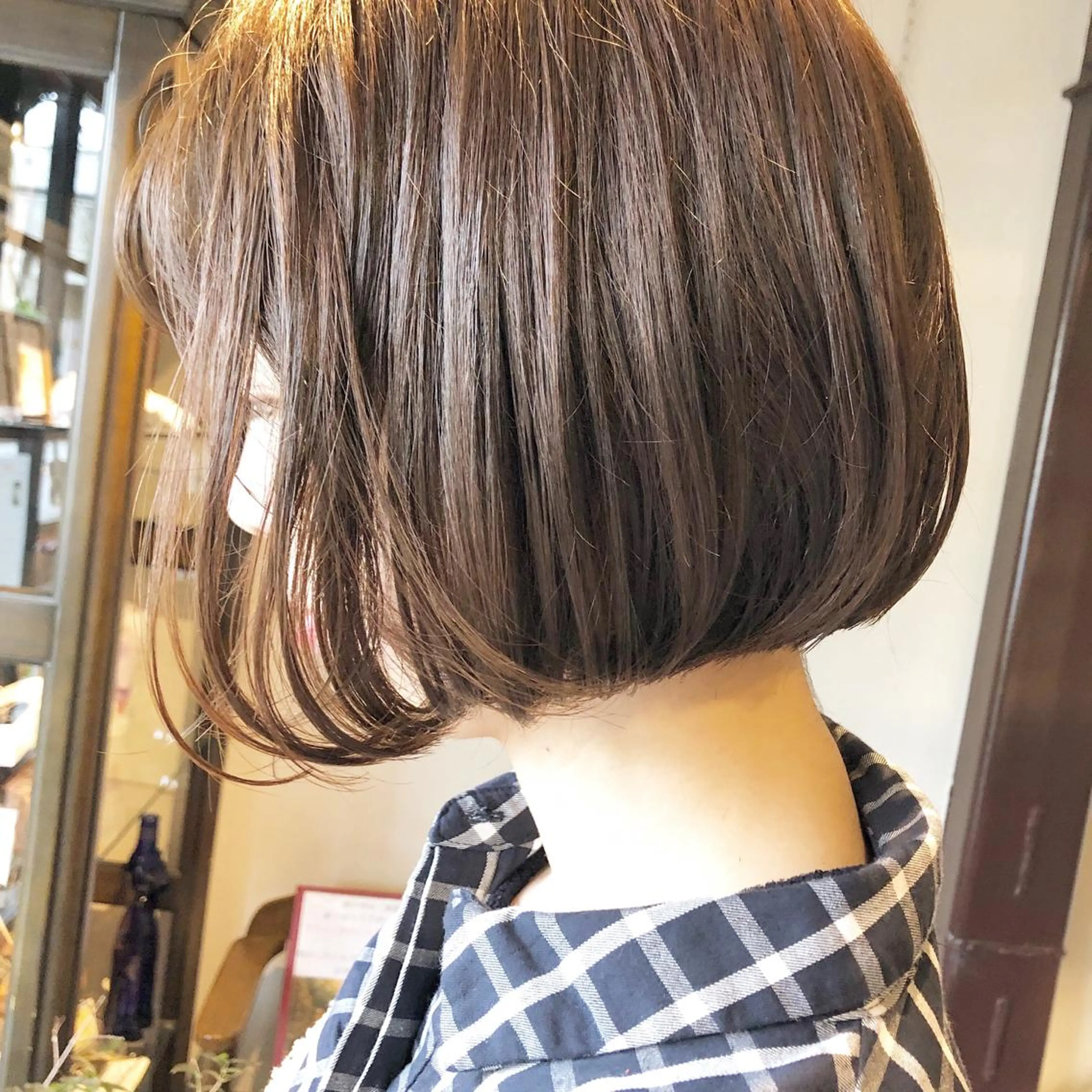 ショート 切りっぱなしボブ ボブ カット 吉川 愛美李のヘアスタイル