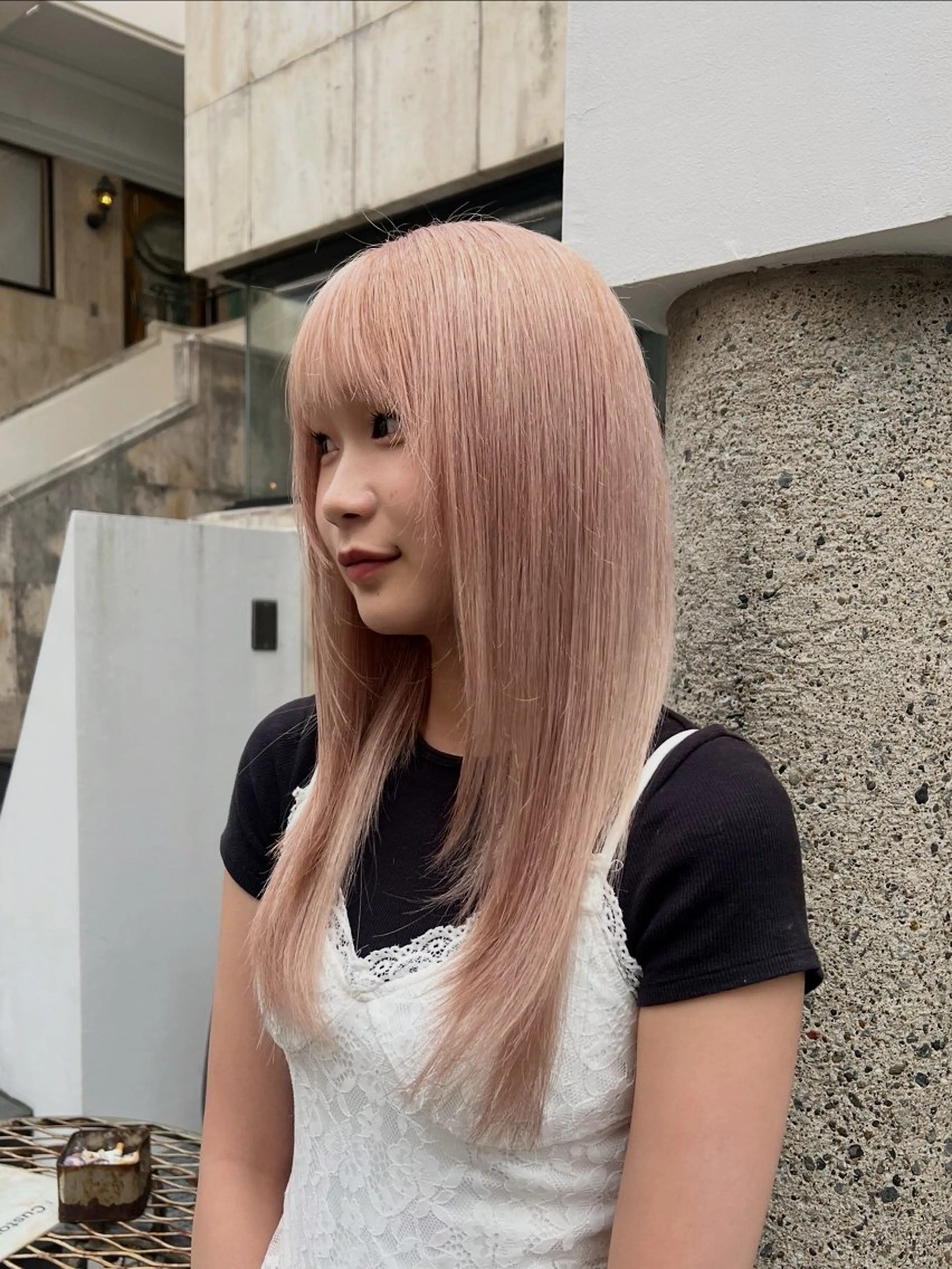 セミロング カラー カット ヘアカラー トリートメント 赤みゼロ/透明感 カラー🌿KANTAのヘアスタイル