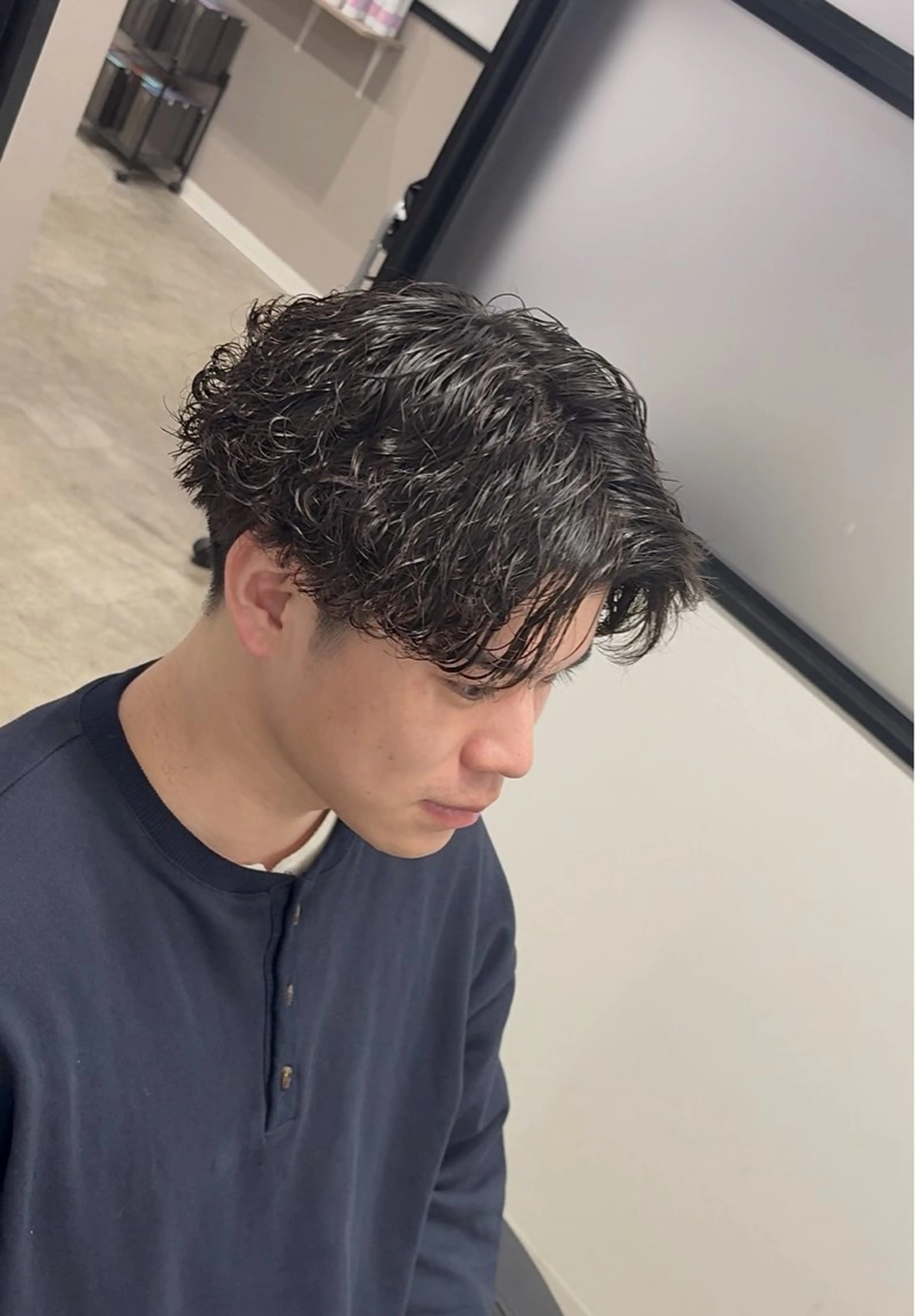パーマ メンズ メンズパーマ 波巻きパーマ カット パーマ トリートメント ケアパーマ/波巻き/ プードル/武田一馬のヘアスタイル