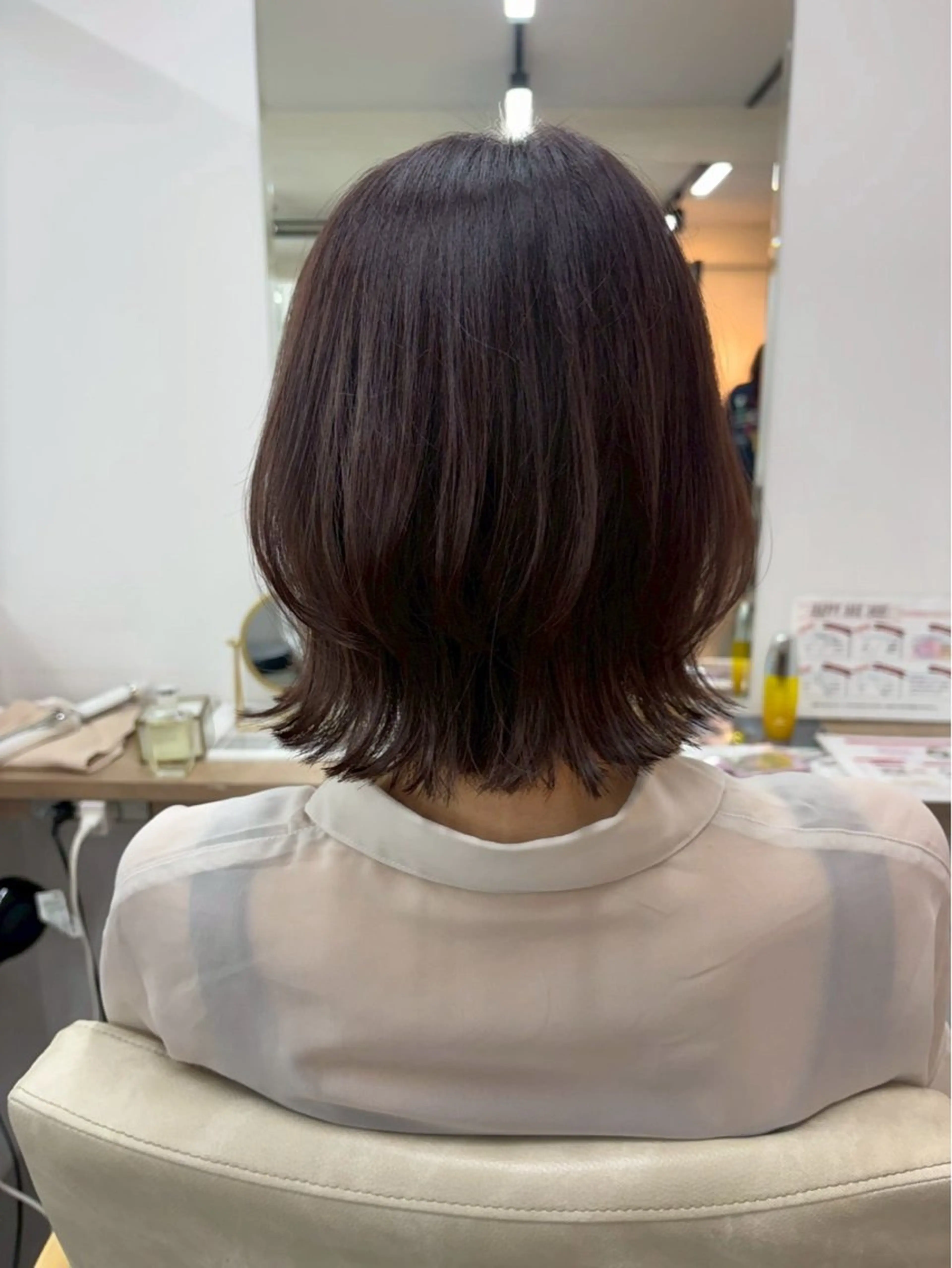 ミディアム カットモデル募集中 💇🏻　福田彩南のヘアスタイル