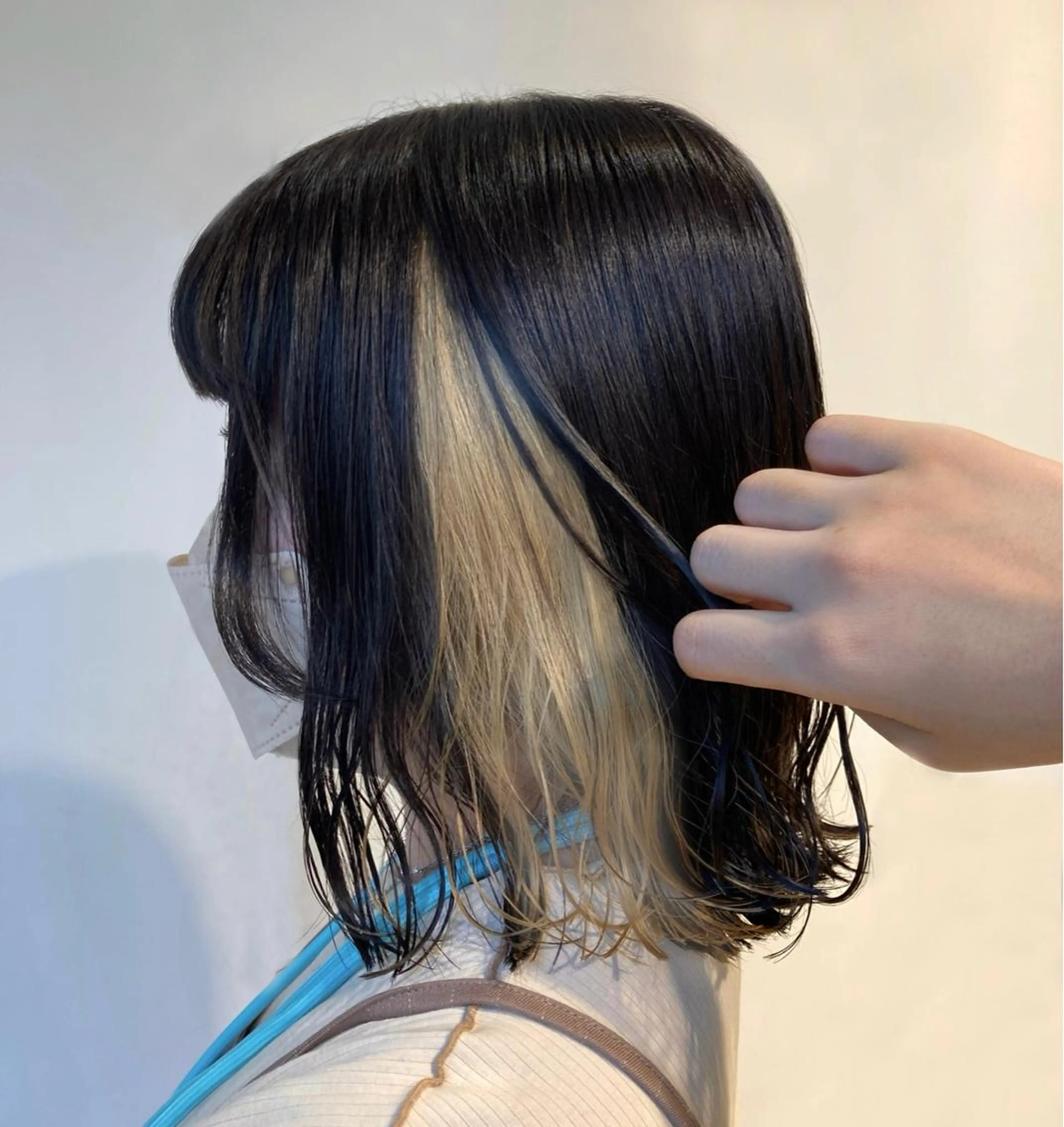 ミディアム カラー Chlan岡本 坂本のヘアスタイル