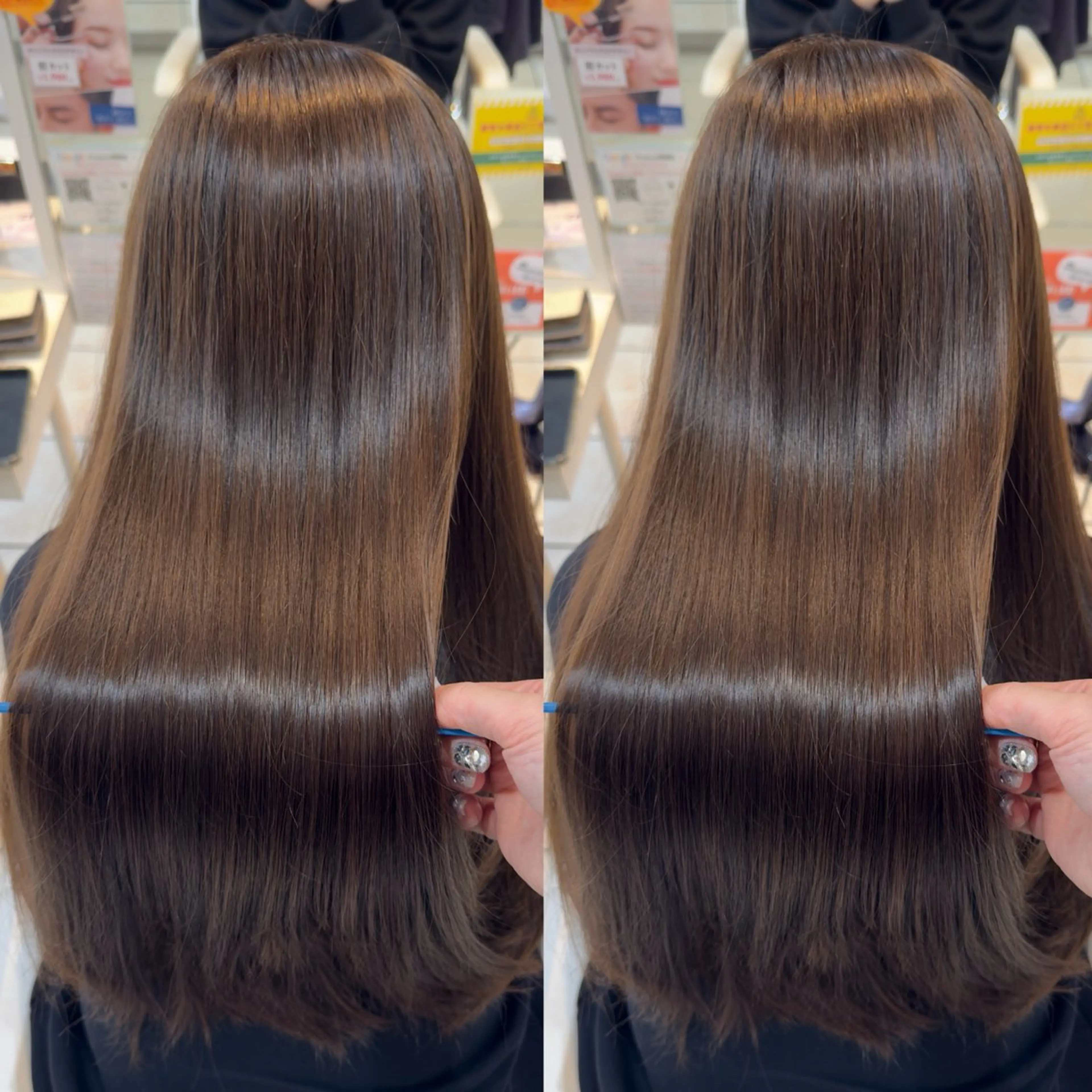 ロング カラー カット ヘアカラー トリートメント 【髪質改善特化】 艶髪/透明感カラーのヘアスタイル