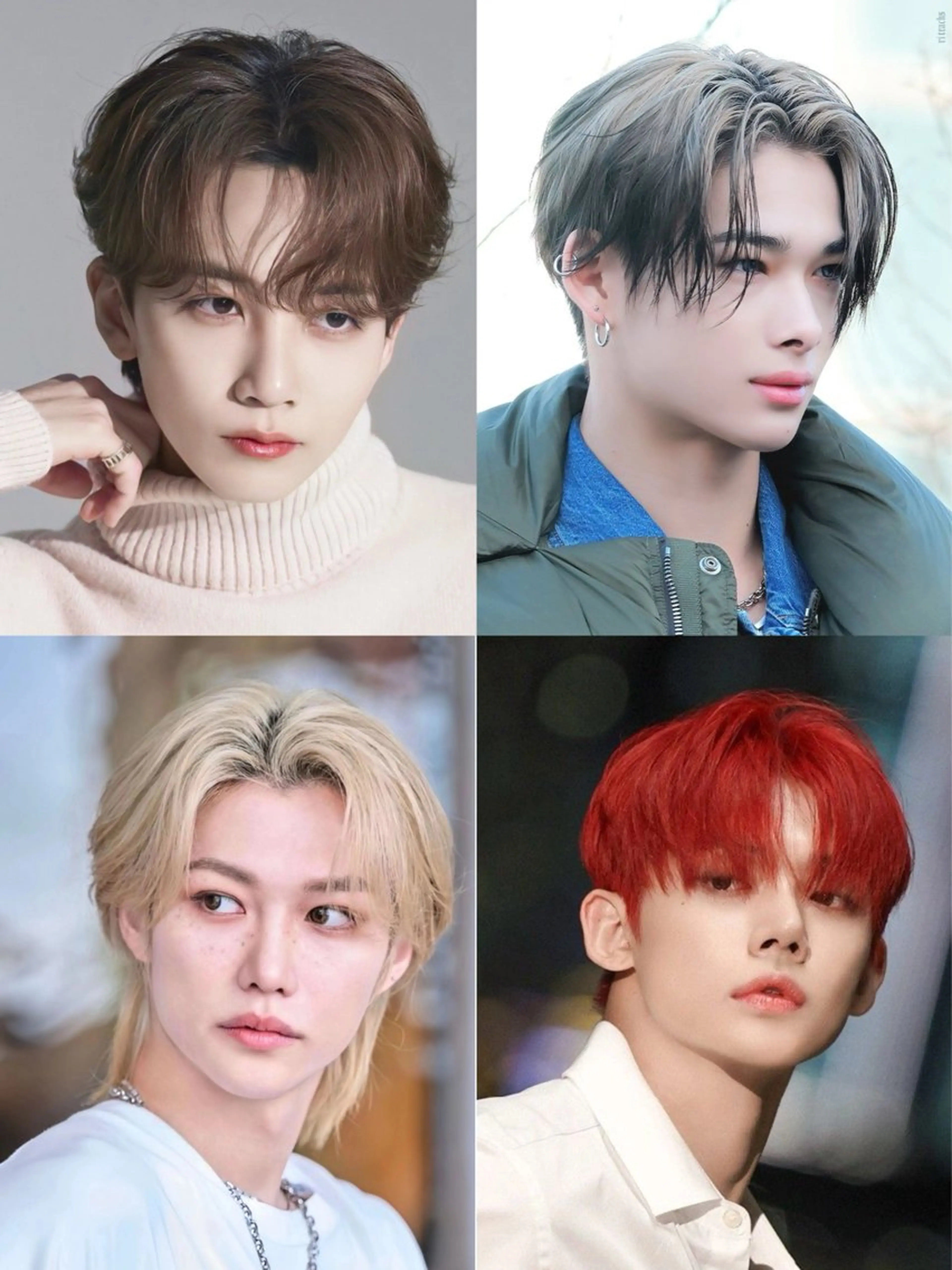 カラー メンズ 岩佐 柚太のヘアスタイル