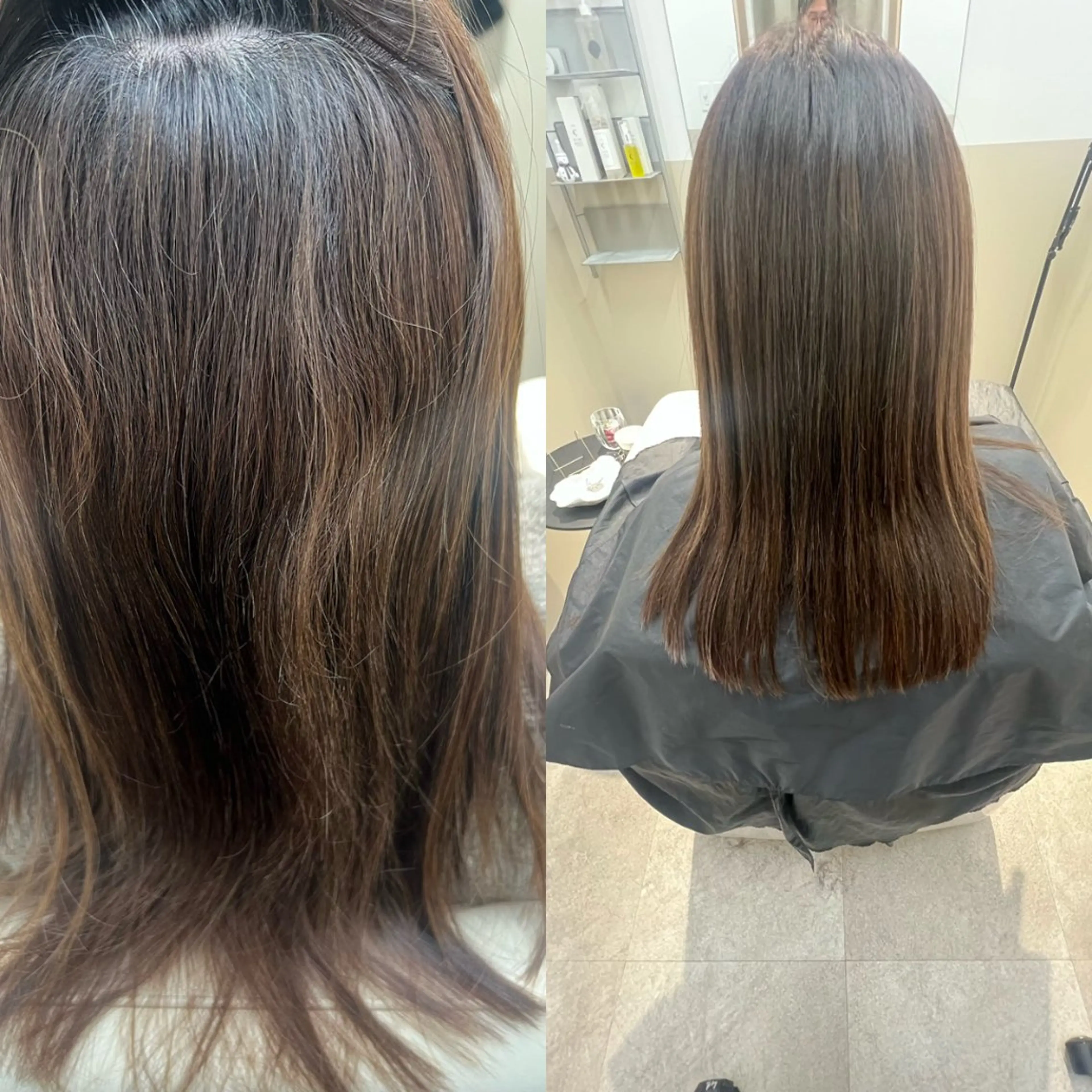 セミロング カラー パーマ 縮毛矯正 トリートメント カット ヘアカラー 縮毛矯正 トリートメント 神戸三宮美髪矯正 髪質改善特化★神田のヘアスタイル