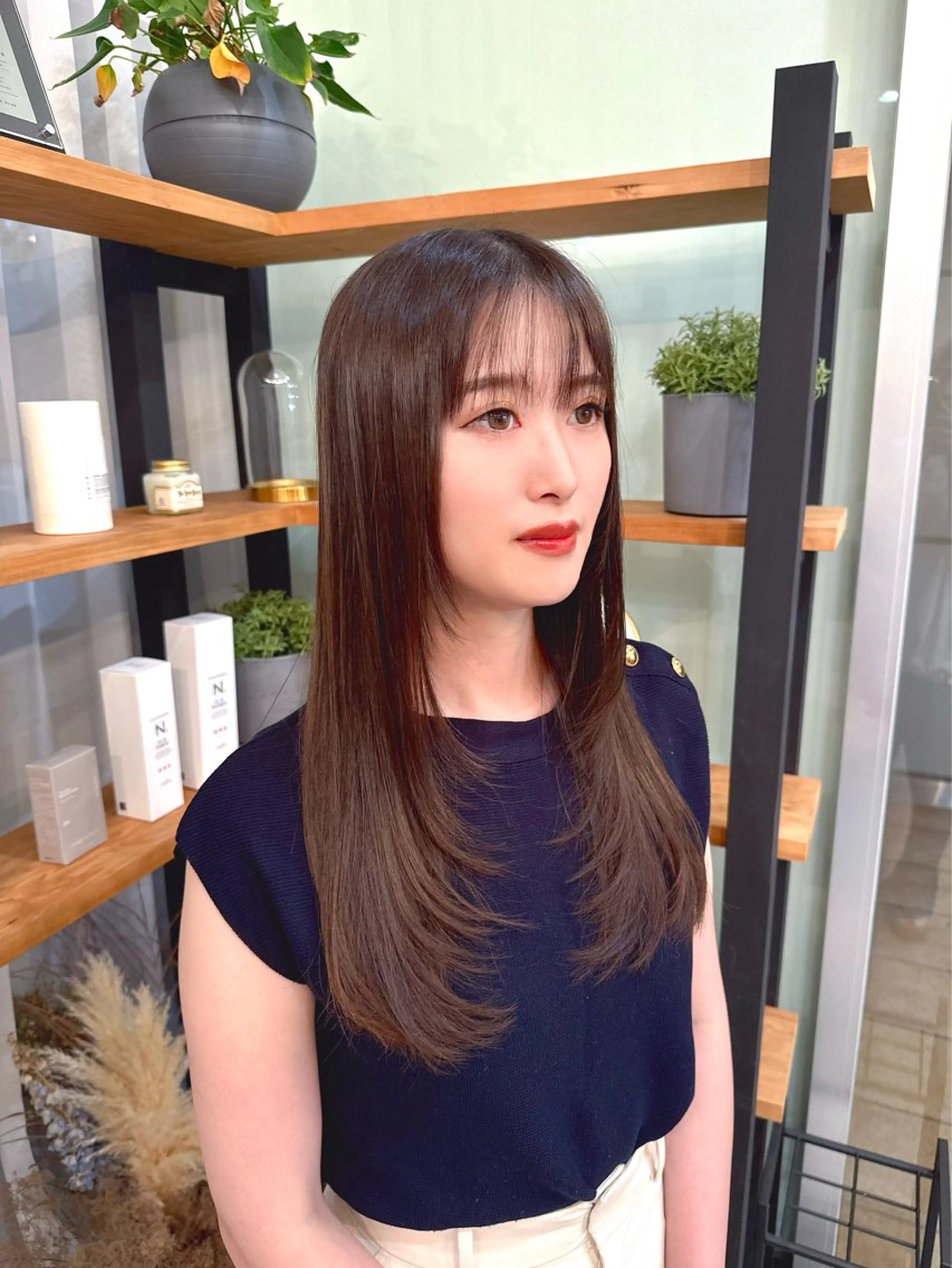 ロング カット ヘッドスパ 岩井 駿のヘアスタイル