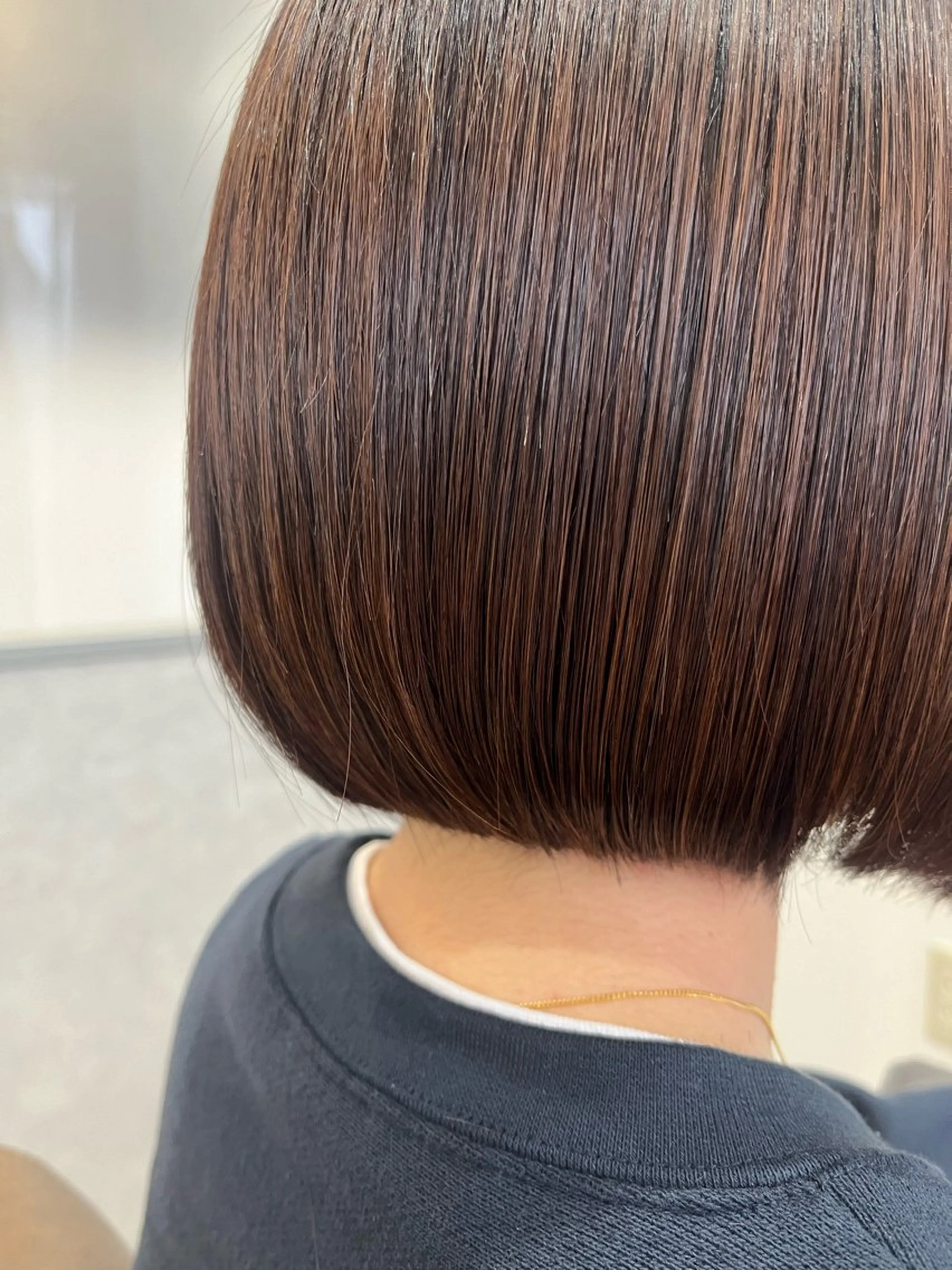 ミディアム ボブ カット 暖色＊ベージュ ＊くらたあやかのヘアスタイル