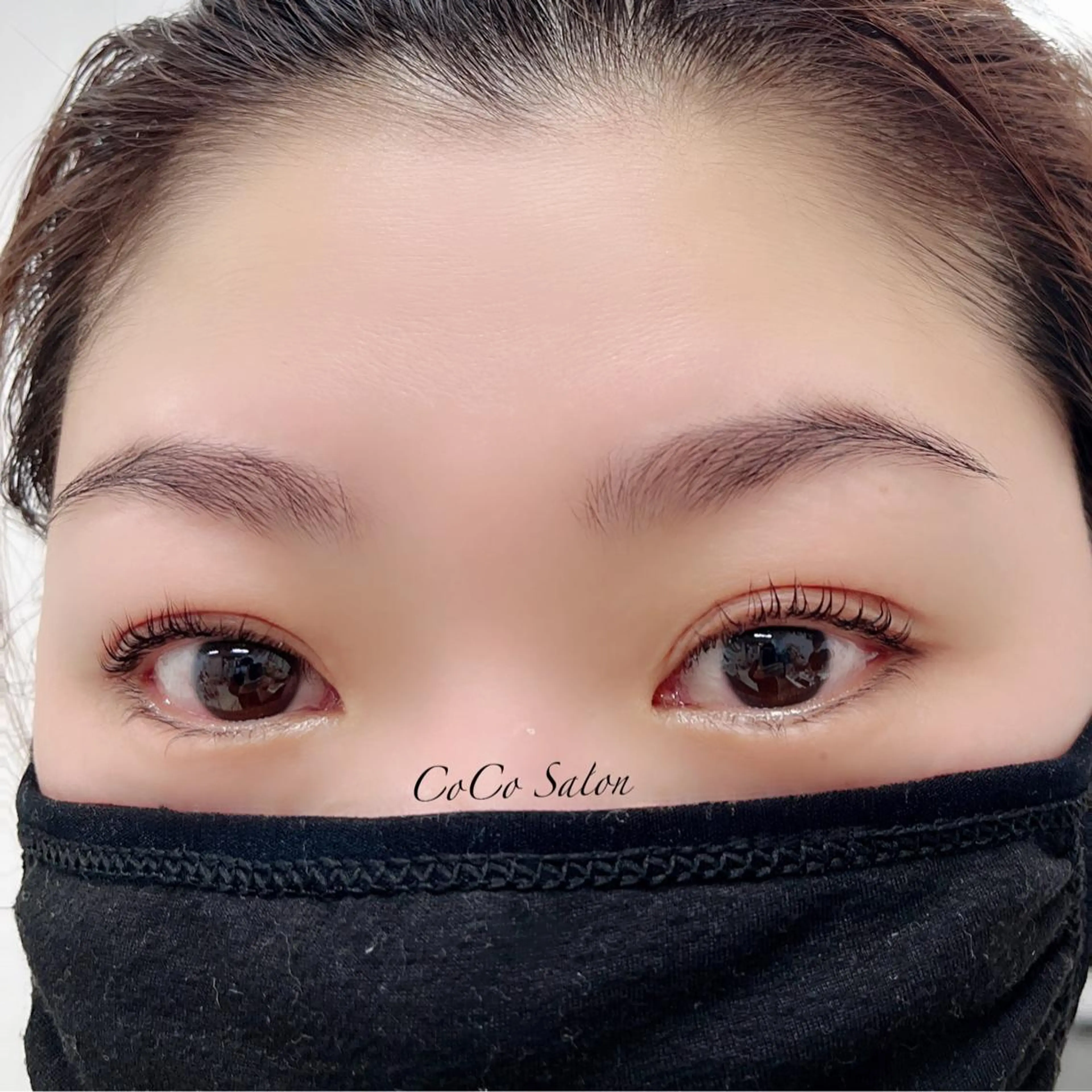 マツエク・マツパ パリジェンヌラッシュリフト 一重×まつ毛パーマ CoCoSalon ネイル/まつ毛予約のネイルデザイン